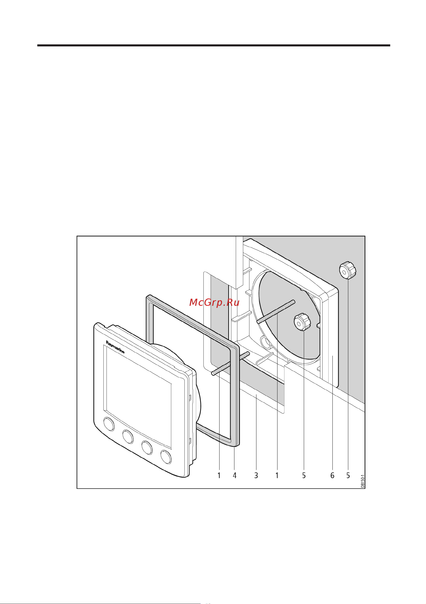 Raymarine ST60+ Ветер А22005-Р [30/64] Процесс установки в приборную панель