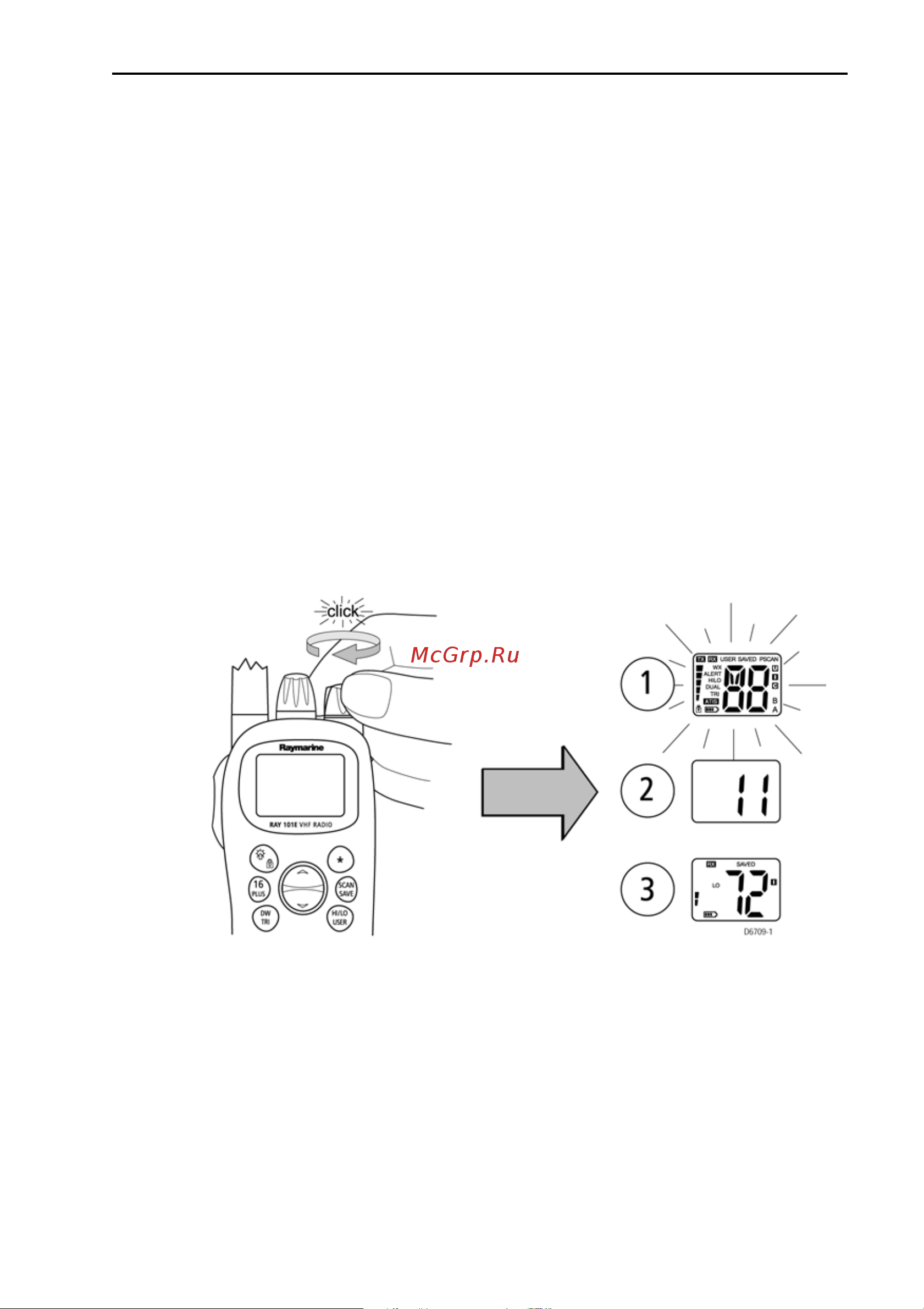 Raymarine Ray101E Е43028 [21/64] Глава 4 эксплуатация радиостанции