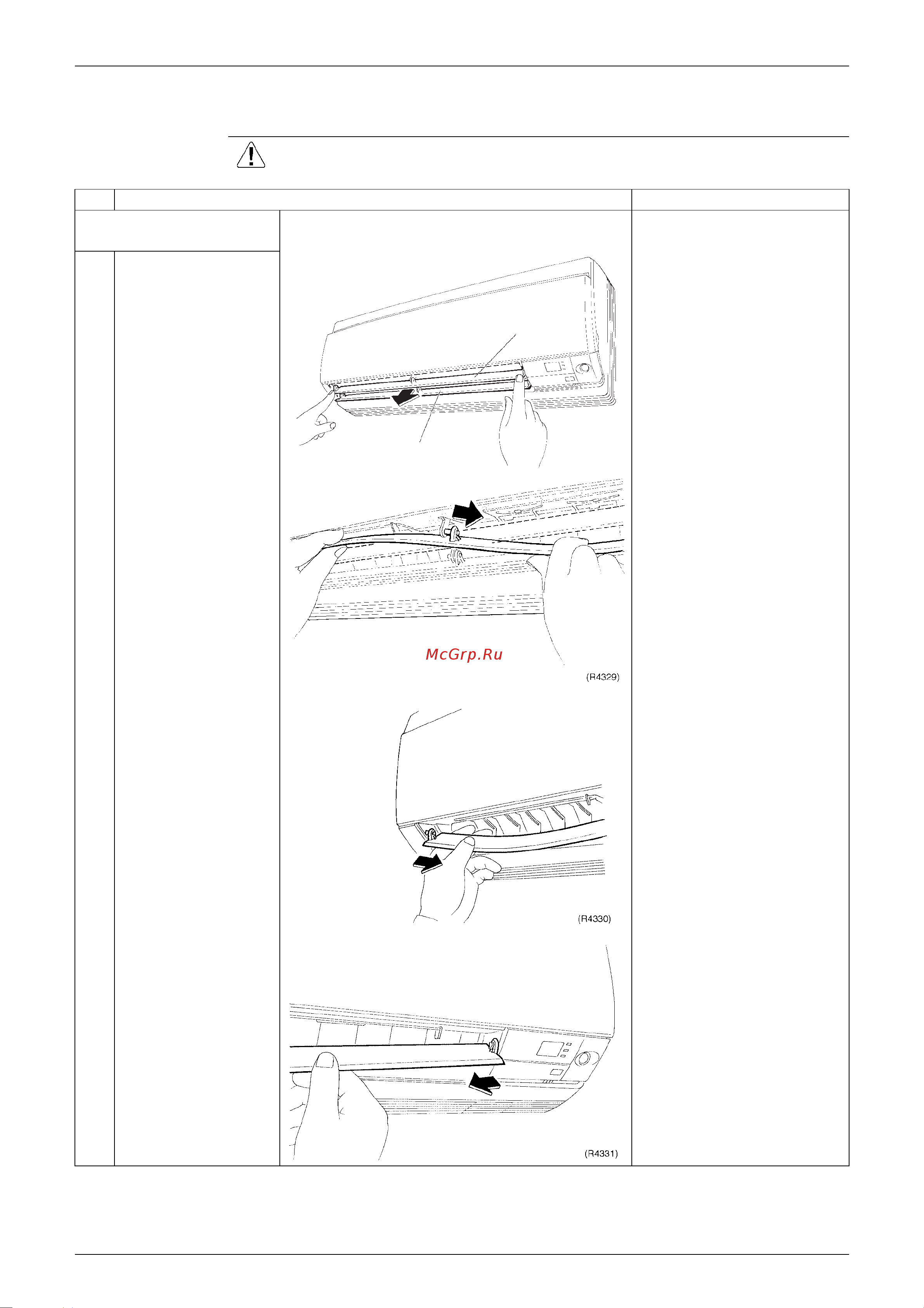 Daikin FTKS25DVMW [145/205] Removal of horizontal blades and vertical blades