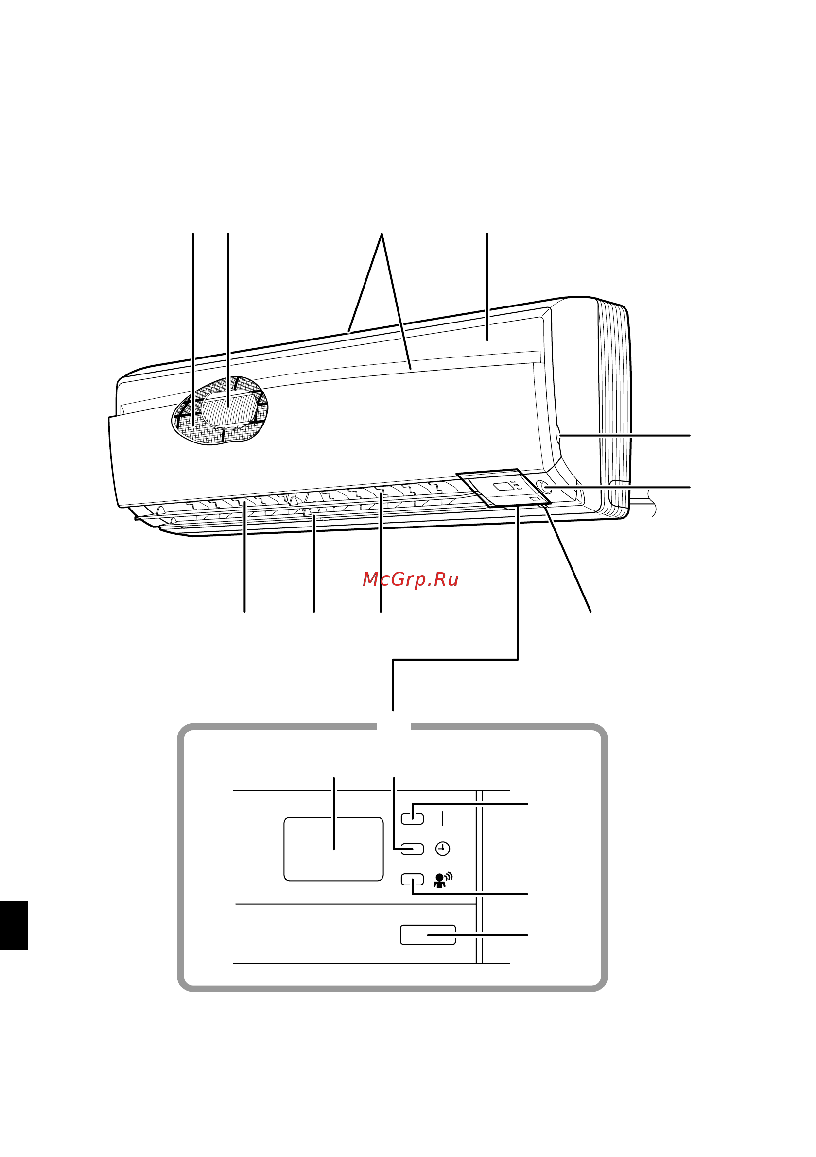 Daikin CTXS50DVMW9 [7/46] Наименования деталей