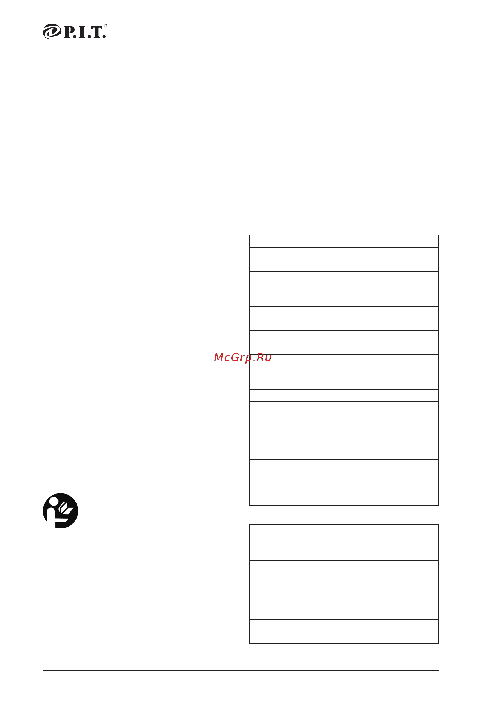 P.I.T. PSB20H-10B SOLO [14/25] Описание продукта и услуг
