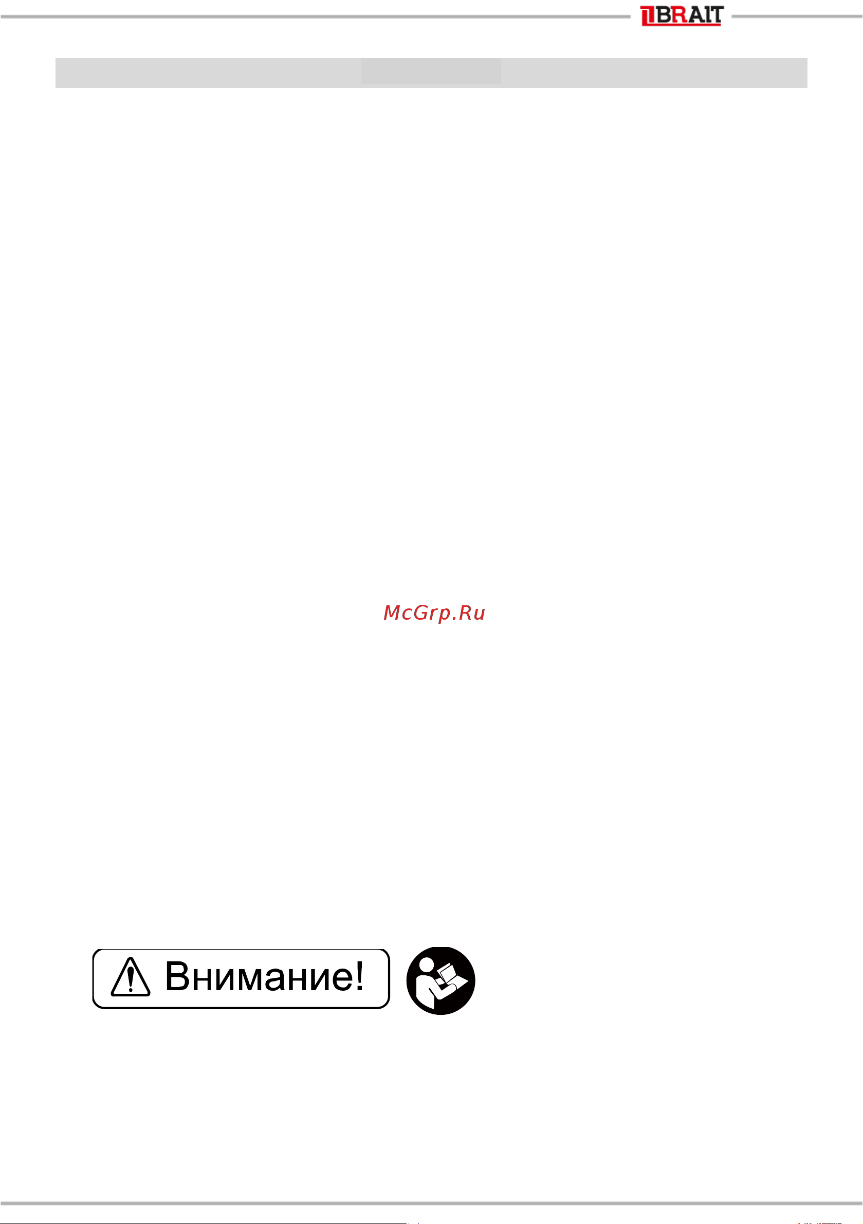 BRAIT BR-Z6553SP [3/24] Внимательно изучите данную инструкцию по эксплуатации и техническому обслуживанию храните её в защищенном месте