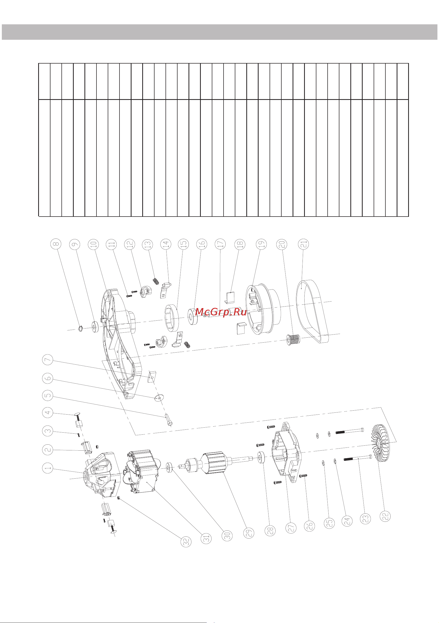 BRAIT BR37-1400 06.04.002.034 [13/28] Деталировка br32 1200 двигатель