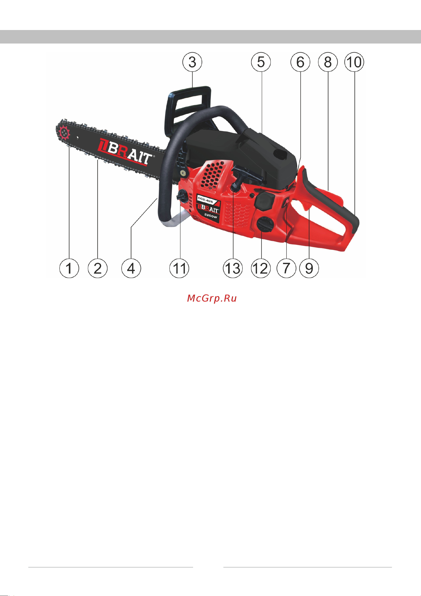 BRAIT GCS-5218 [5/24] Устройство пилы