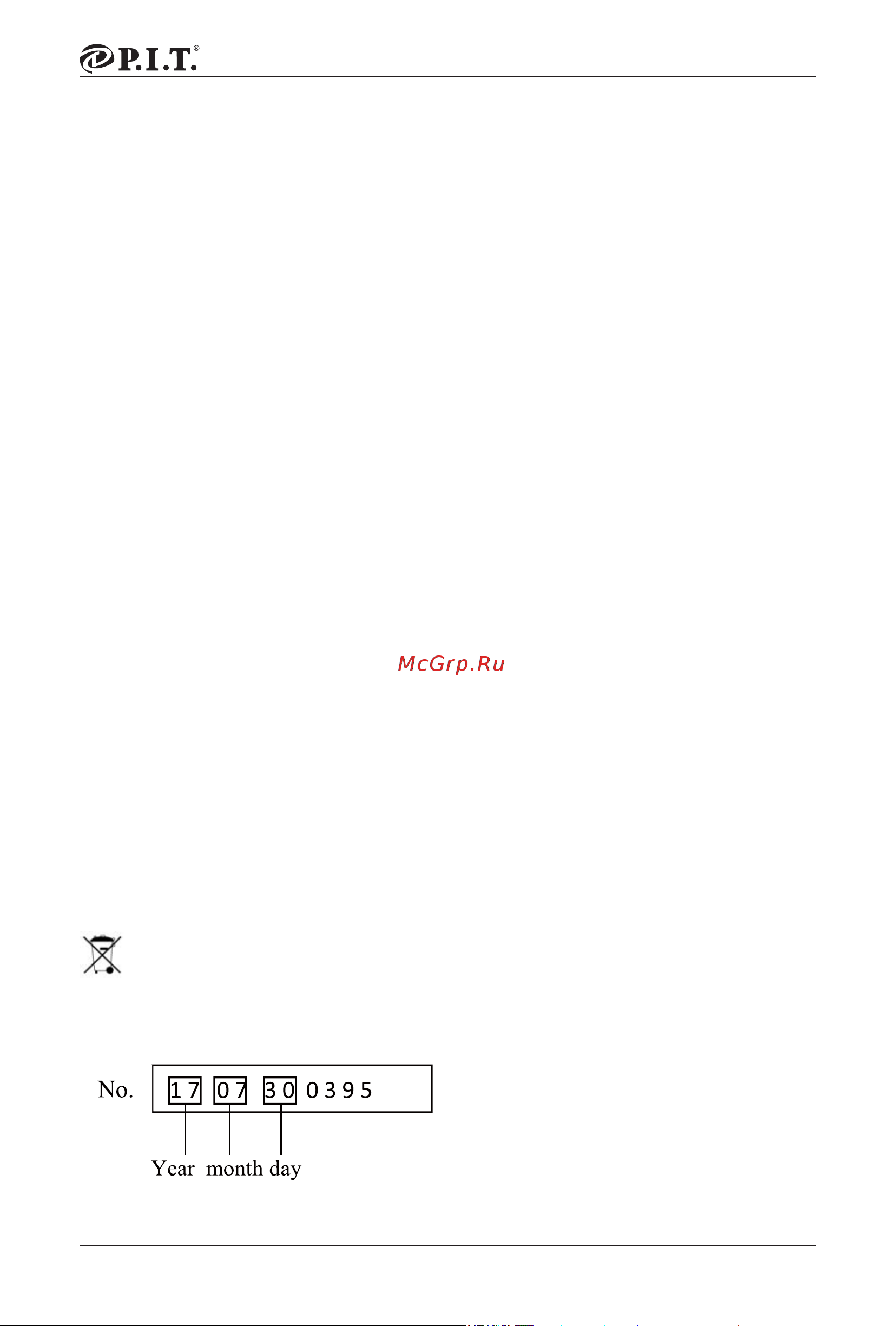 P.I.T. PMT20H-035A SOLO [8/24] Terms of warranty service