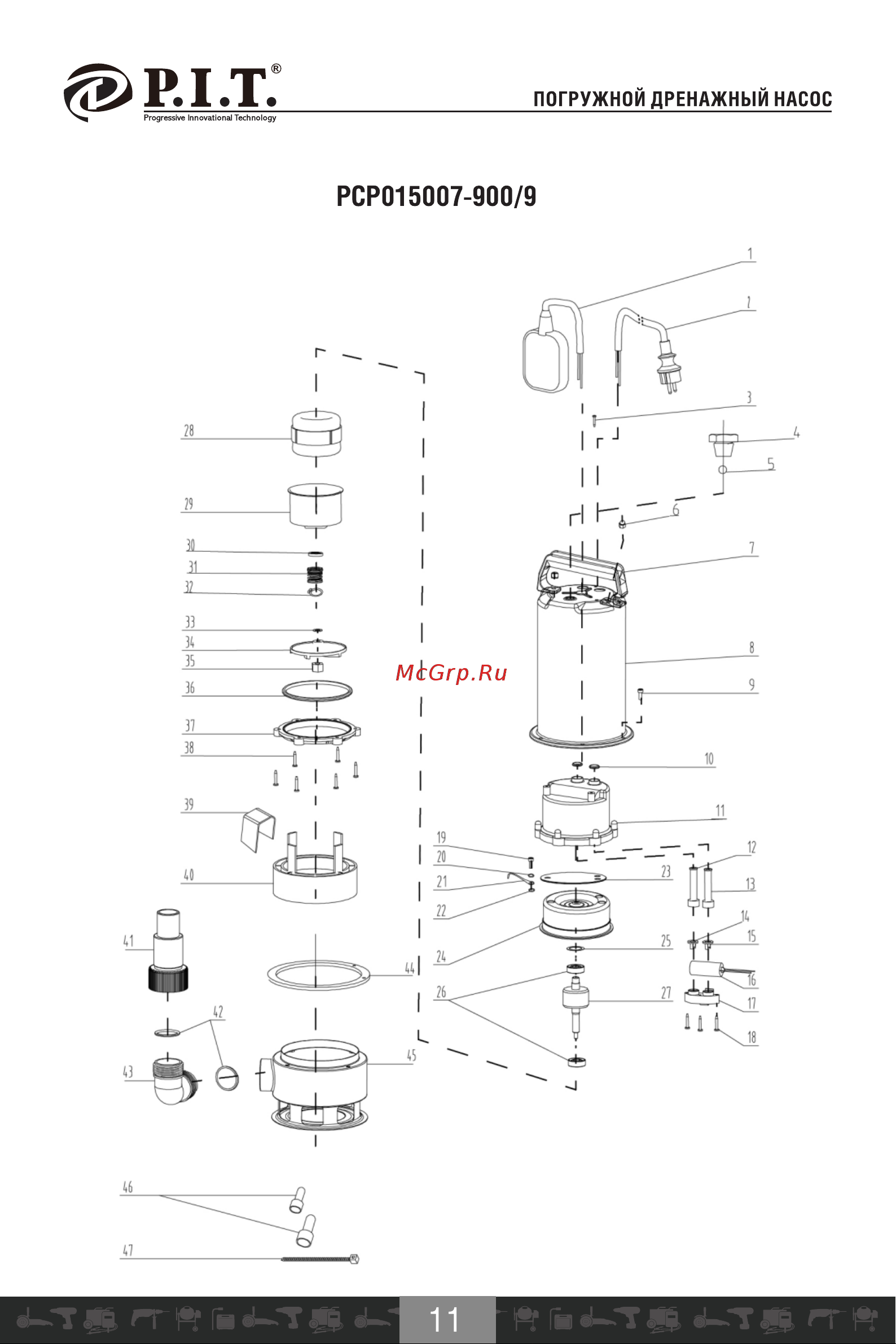 P.I.T. PSP015001-400/11 [12/13] Рсро15007 900 9