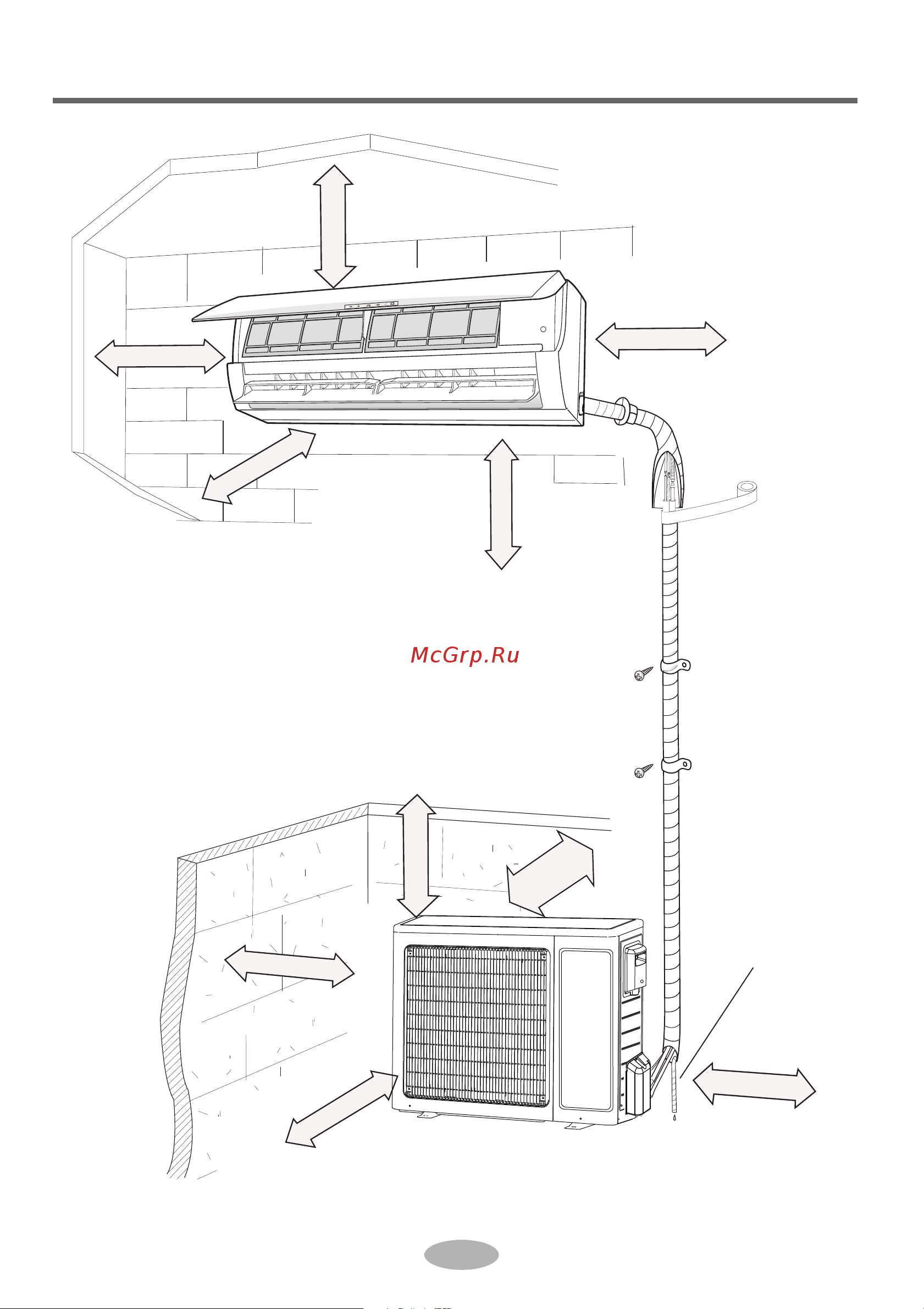 Daikin FTXV25AV1B [7/40] Installation dimension diagram