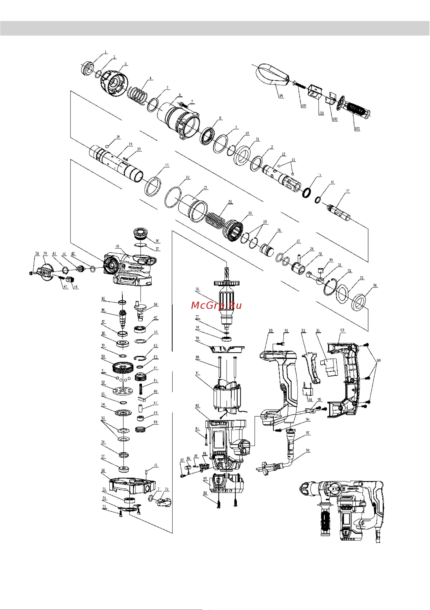 BRAIT BRH26VD [13/20] Деталировка
