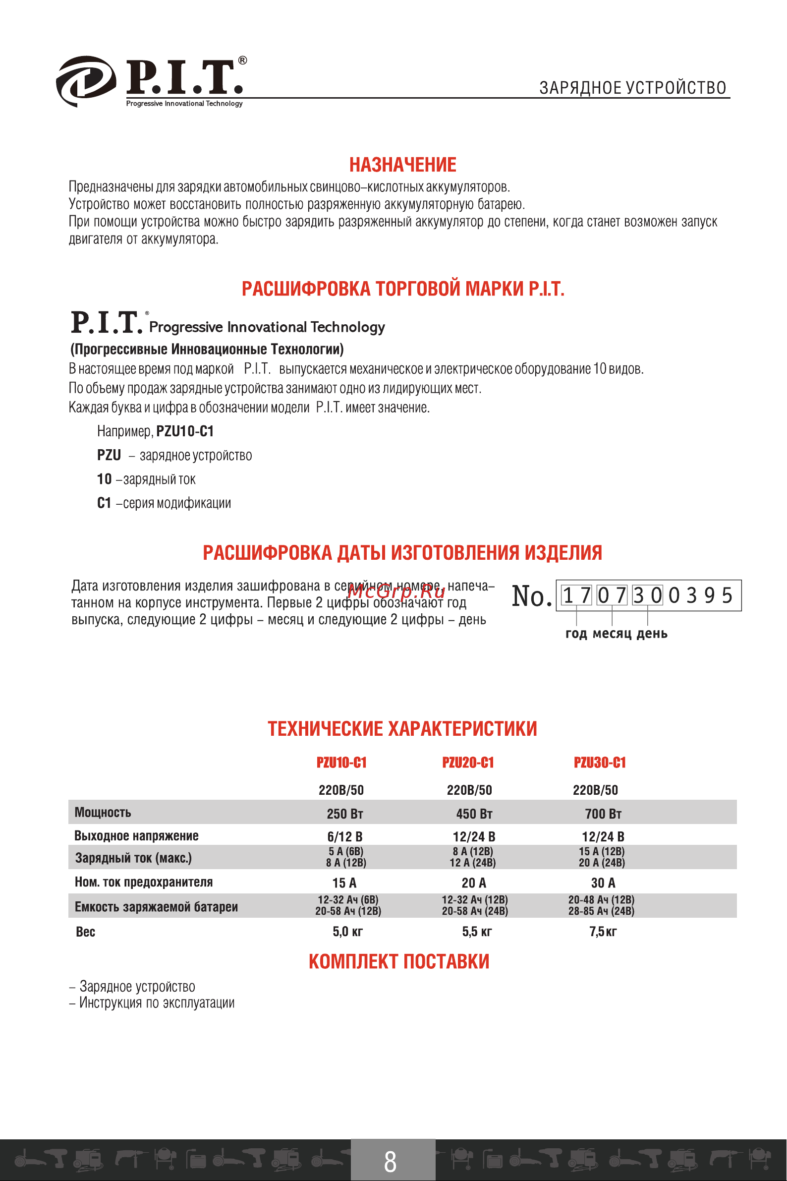 P.I.T. PZU20-C1 [9/18] Технические характеристики