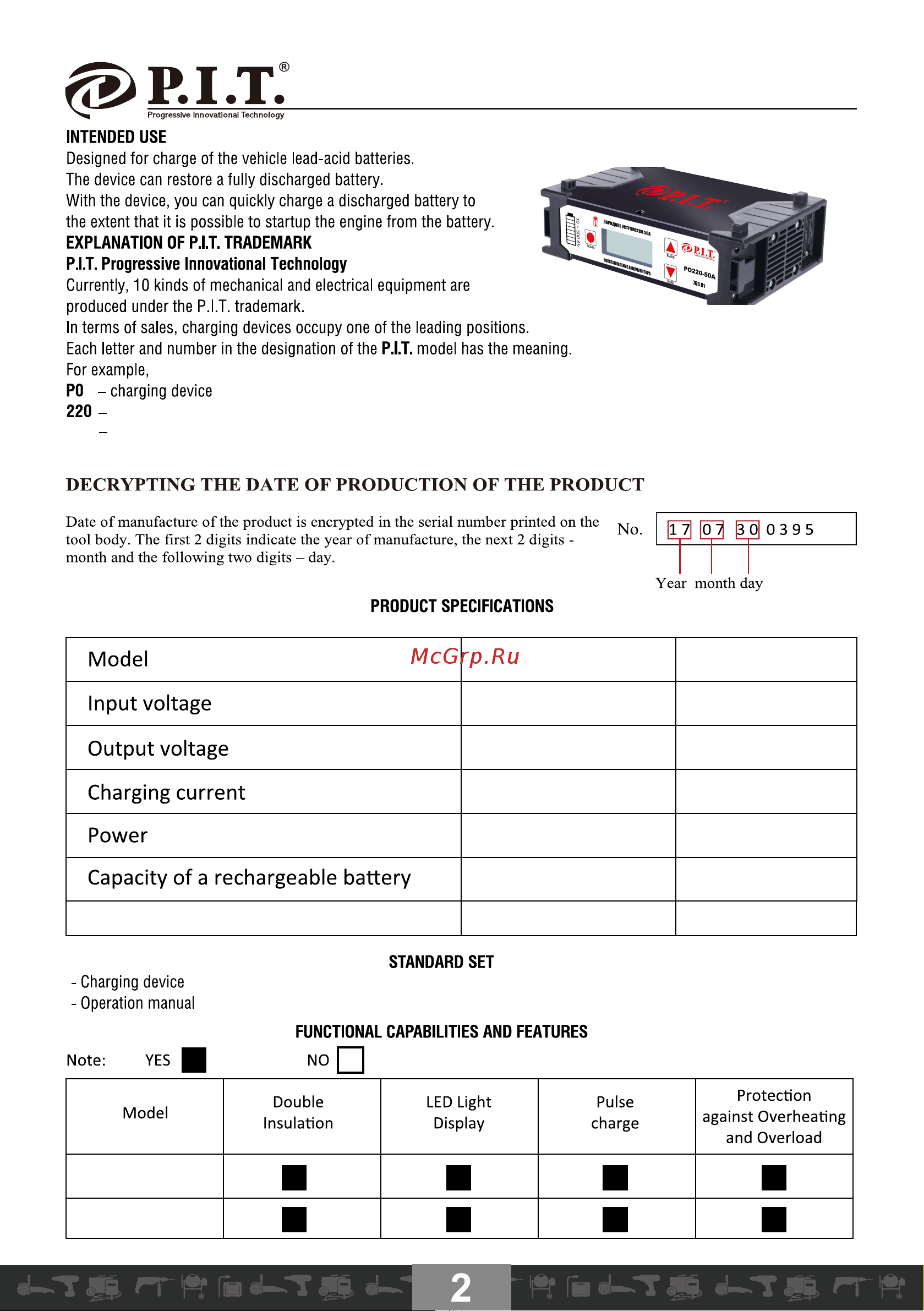 P.I.T. PO220-30A [3/21] P0220 50a