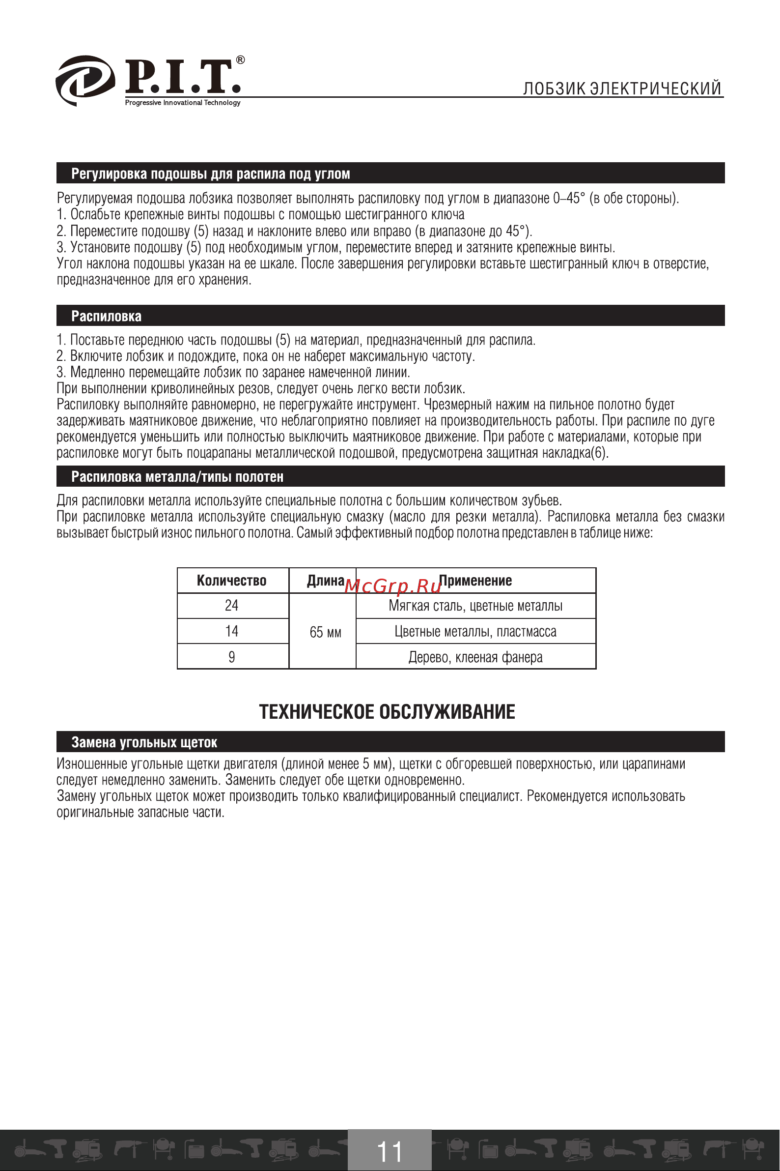 P.I.T. PST90-C1 МАСТЕР [12/20] Распиловка