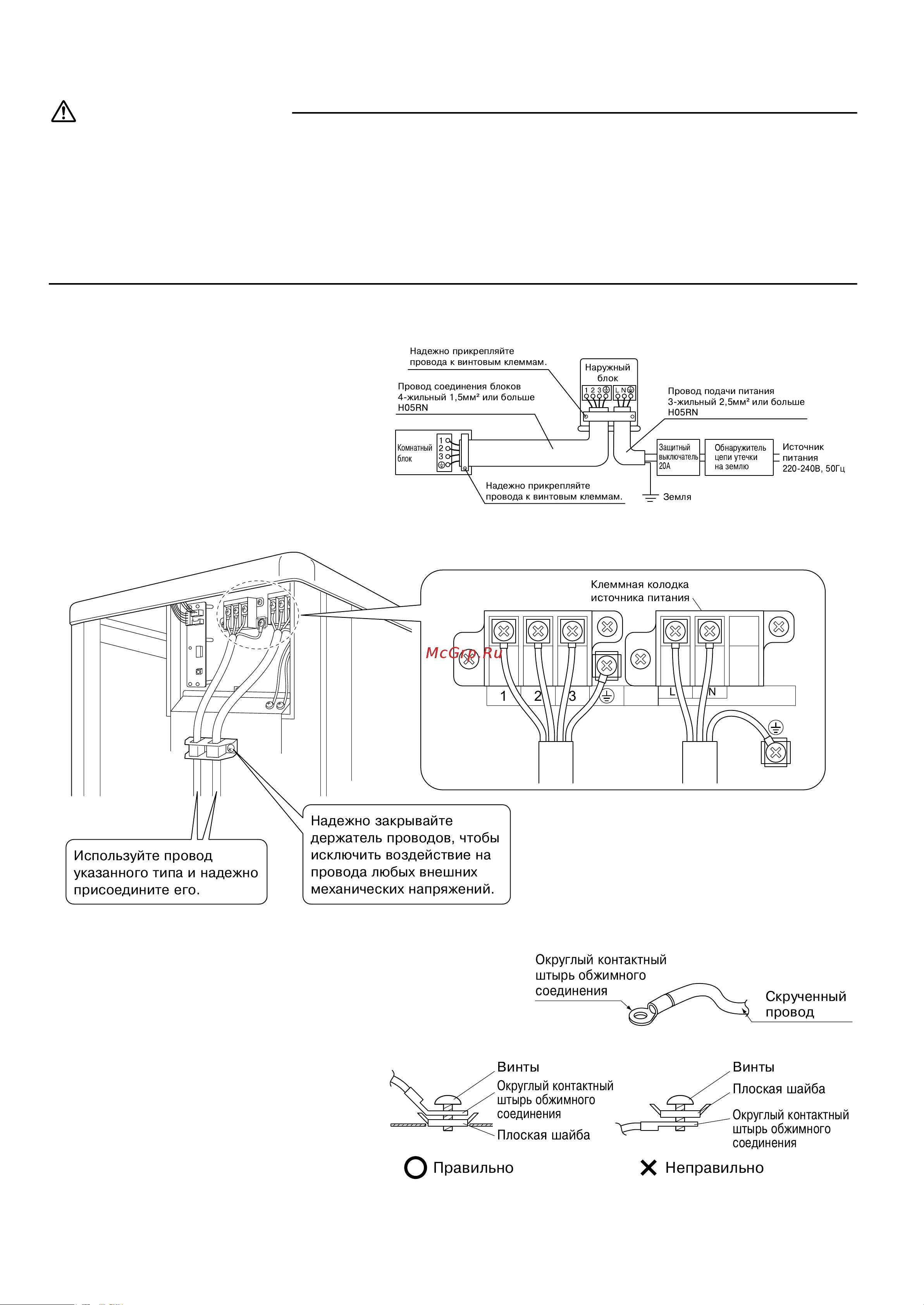 Daikin RXS71FAV1B [14/16] Снимите изоляцию с онца провода 20 мм