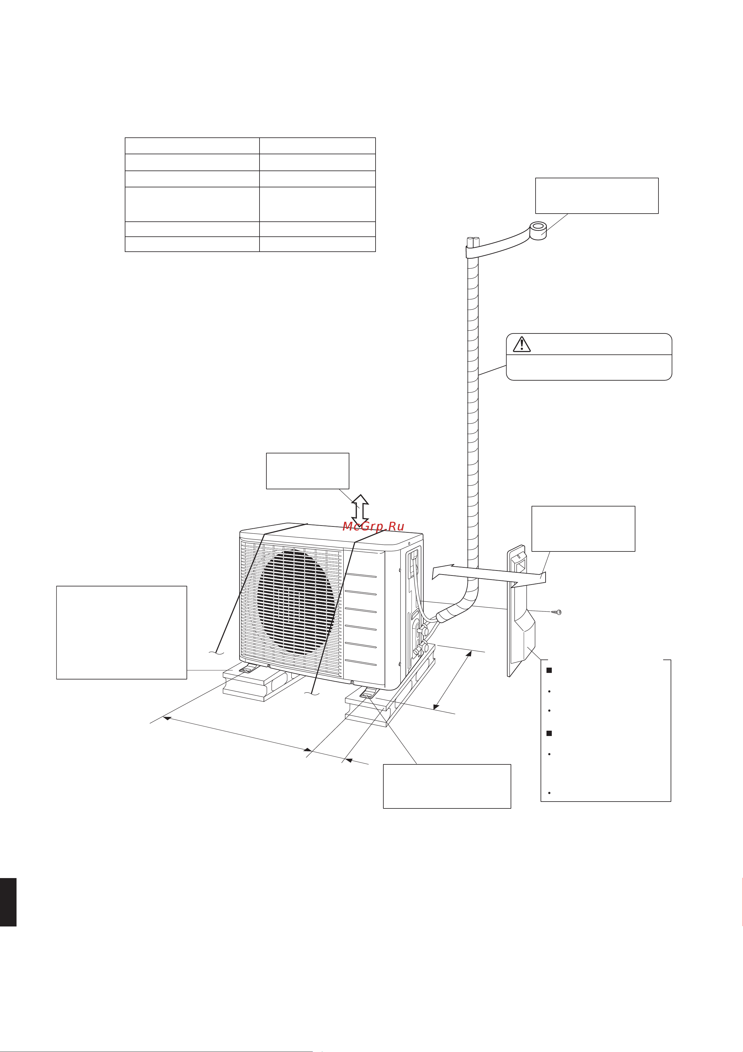 Daikin RKS35J2V1B [4/13] Рисунки по монтажу наружного блока