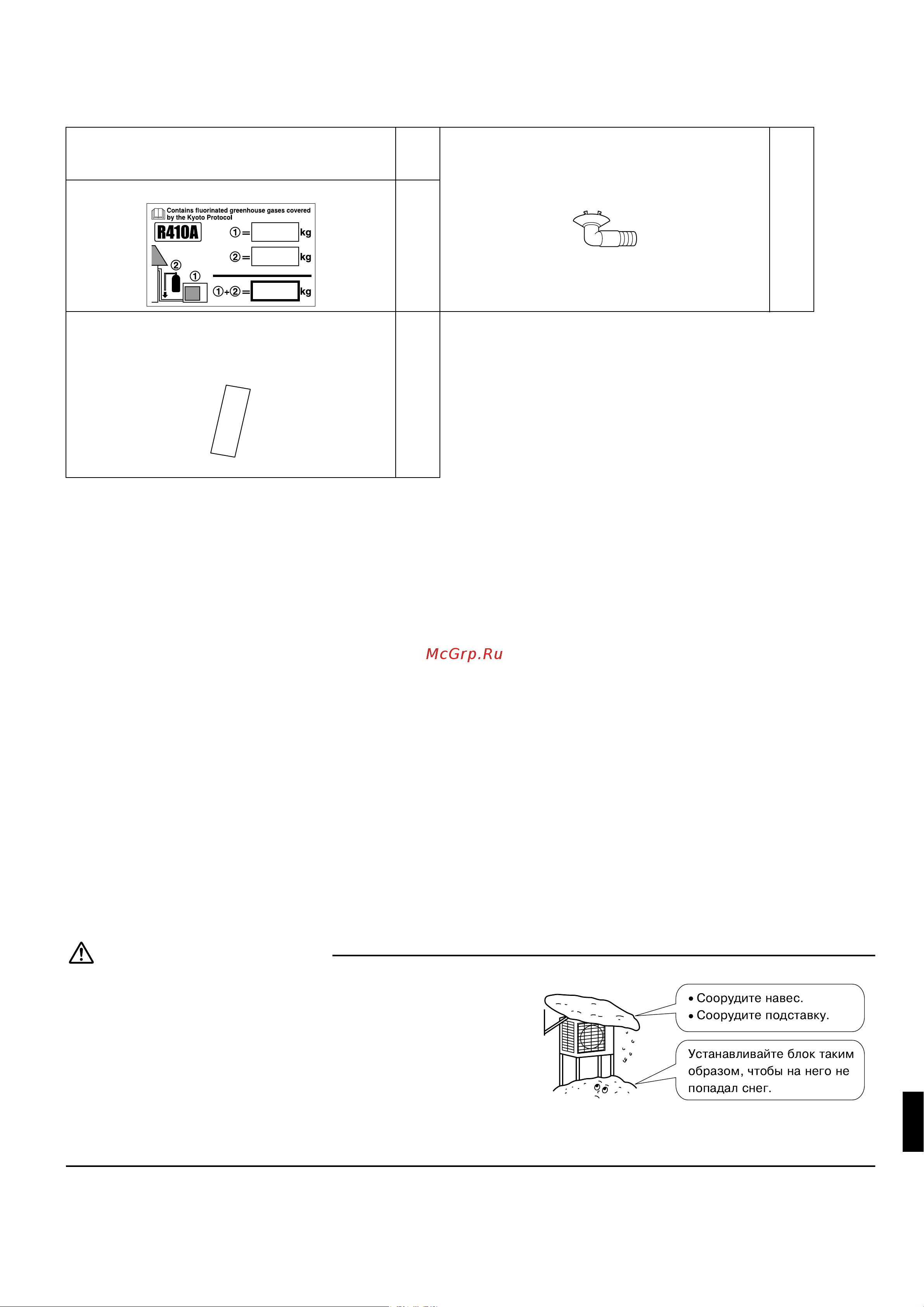 Daikin RXS42J2V1B [3/13] Меры предосторожности при выборе места для óстановêи
