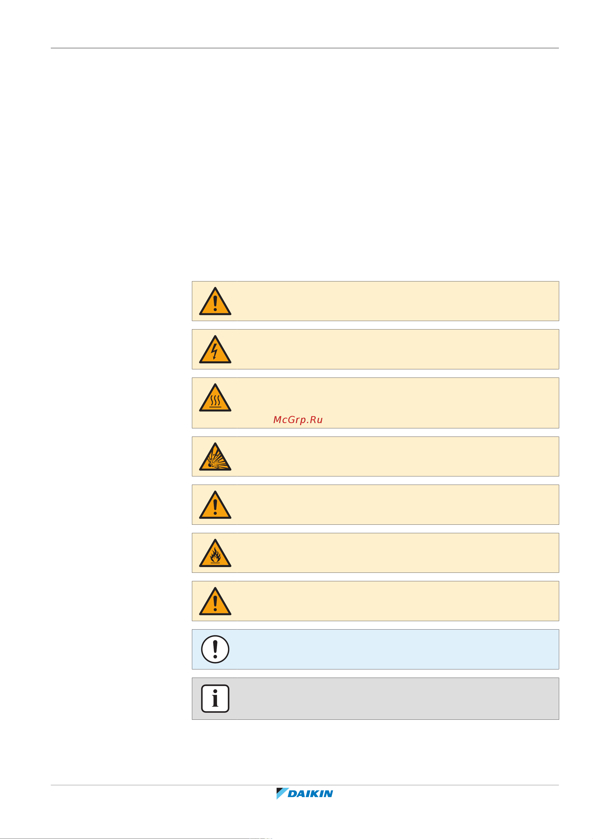 Daikin RXM35R5V1B [5/68] General safety precautions
