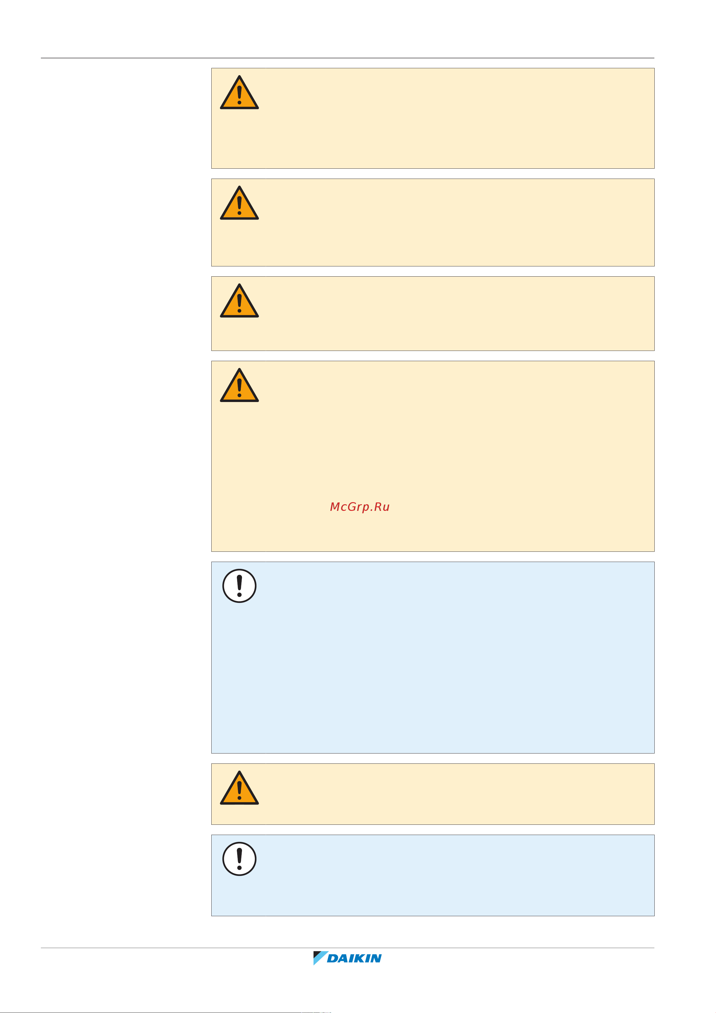 Daikin RXM35R5V1B [8/68] Caution