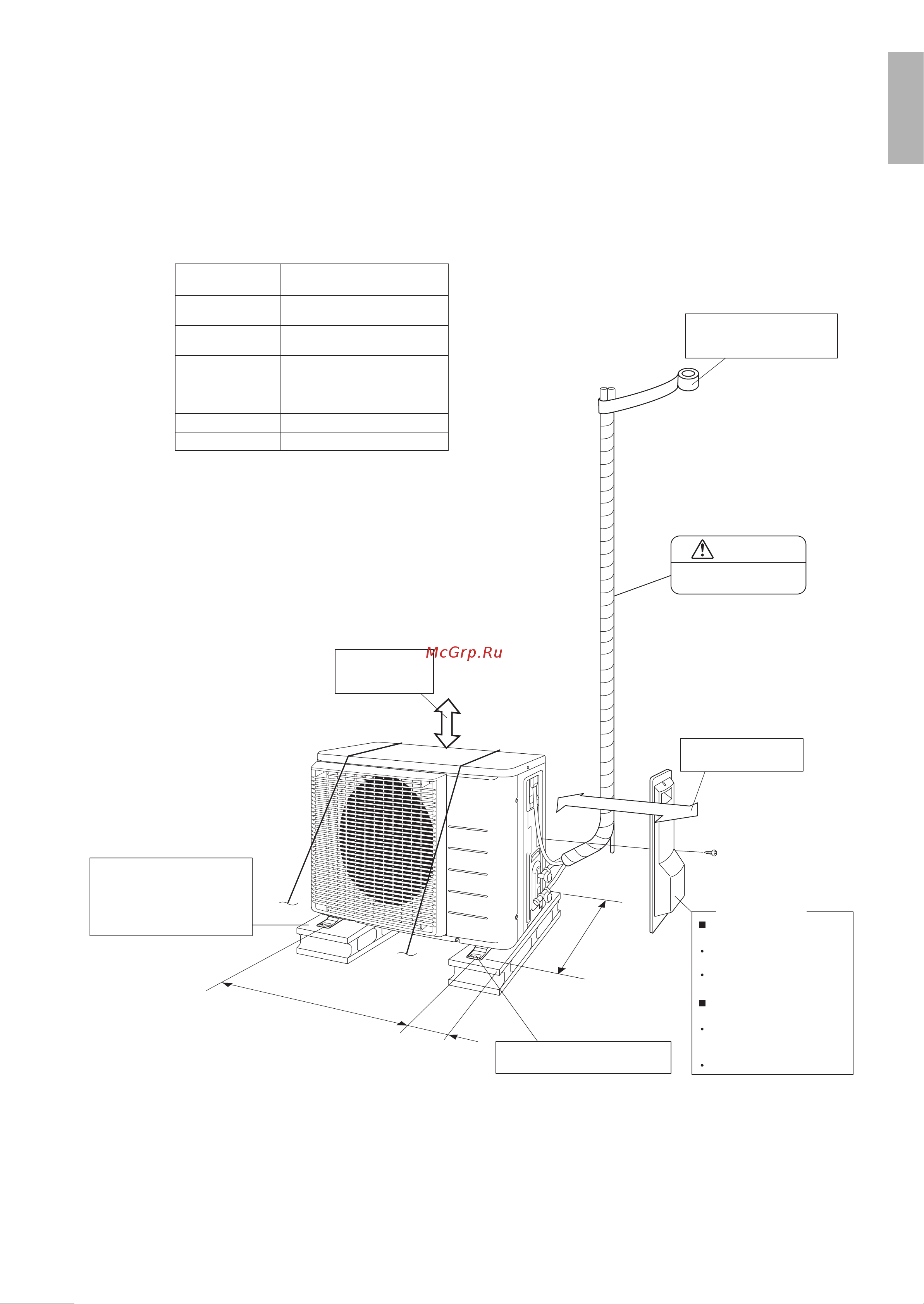 Daikin RXL35M2V1B [7/18] Outdoor unit installation drawings