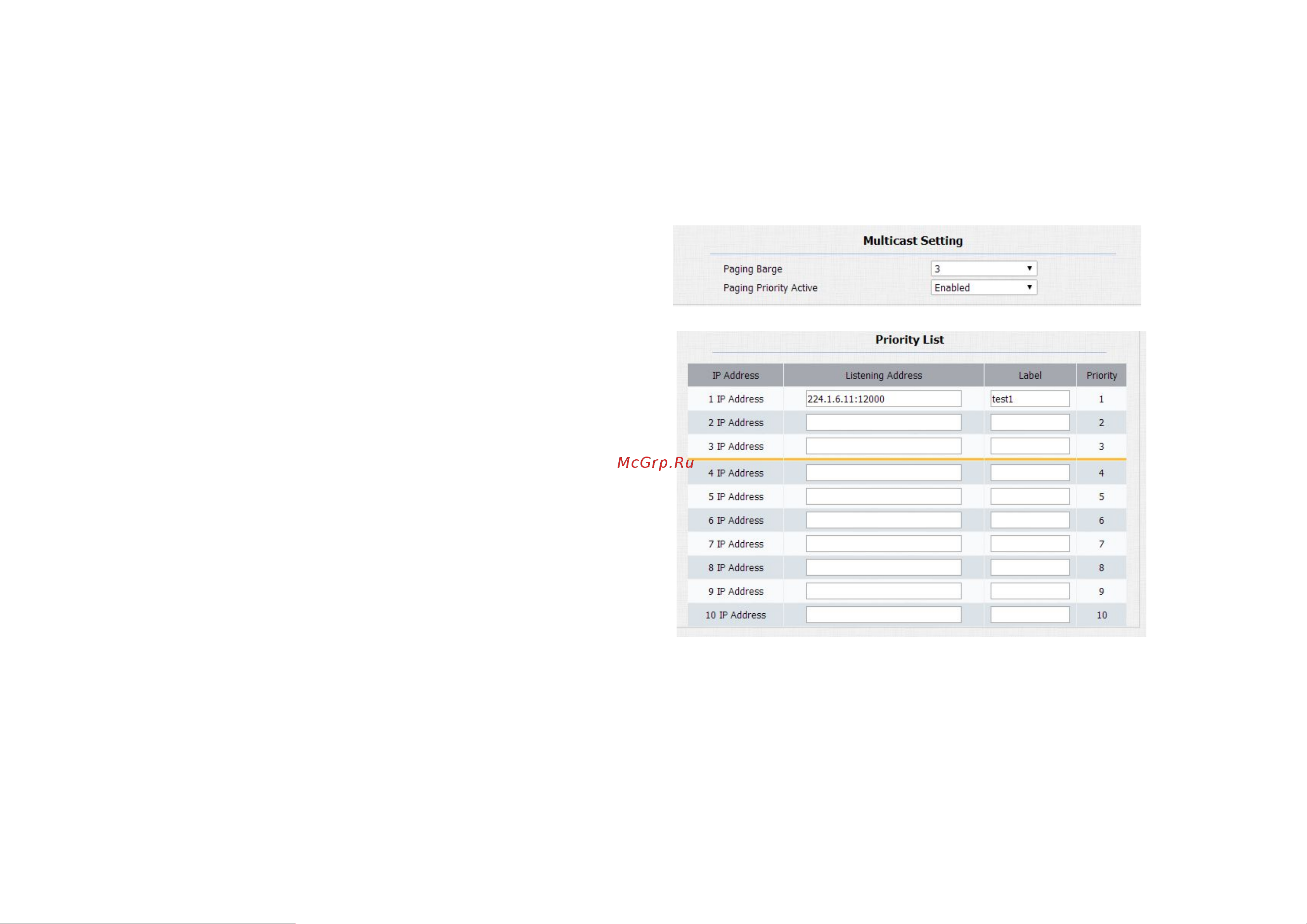 Akuvox R26P OW [38/46] Multicast
