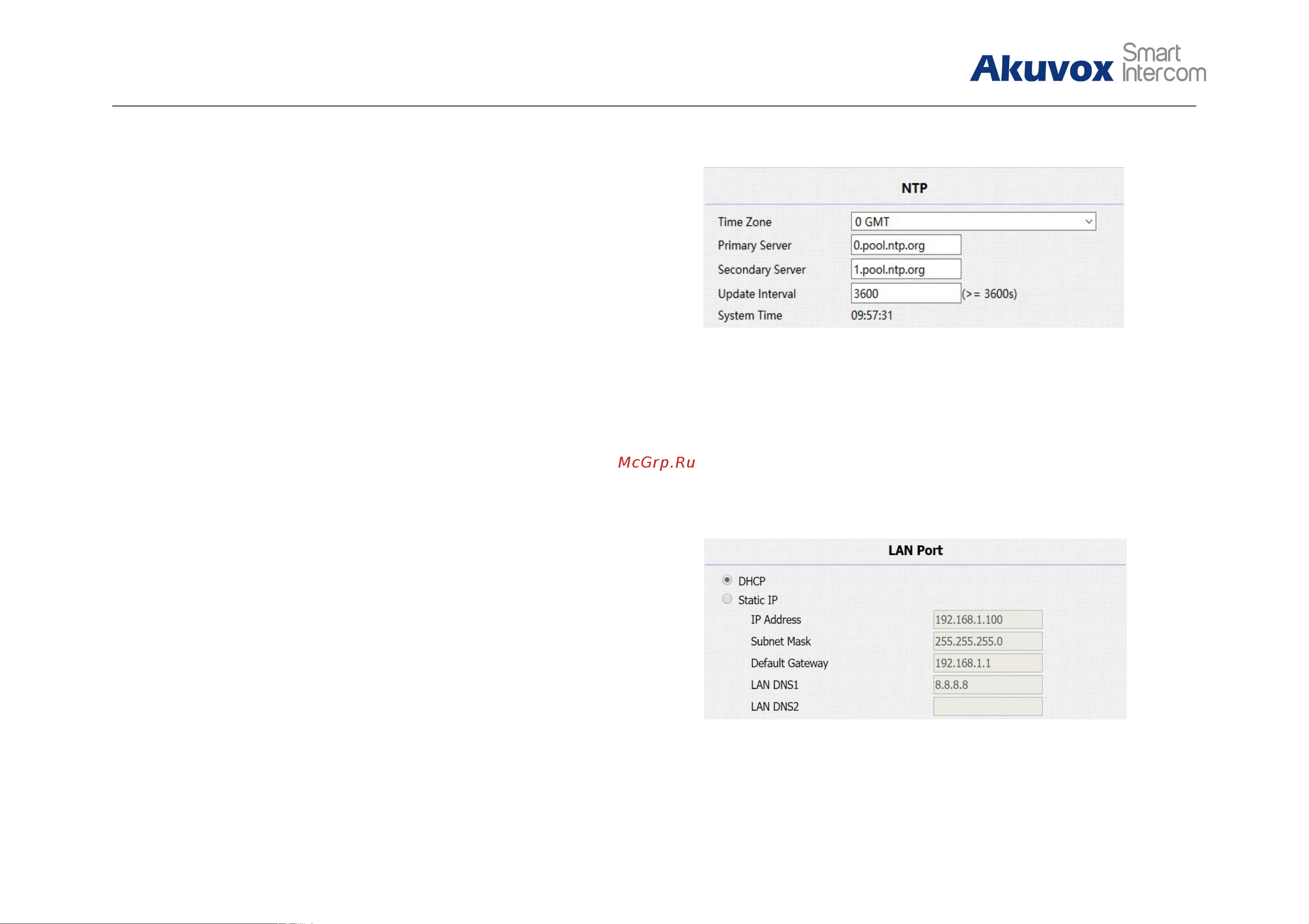 Akuvox R26B [14/54] Network
