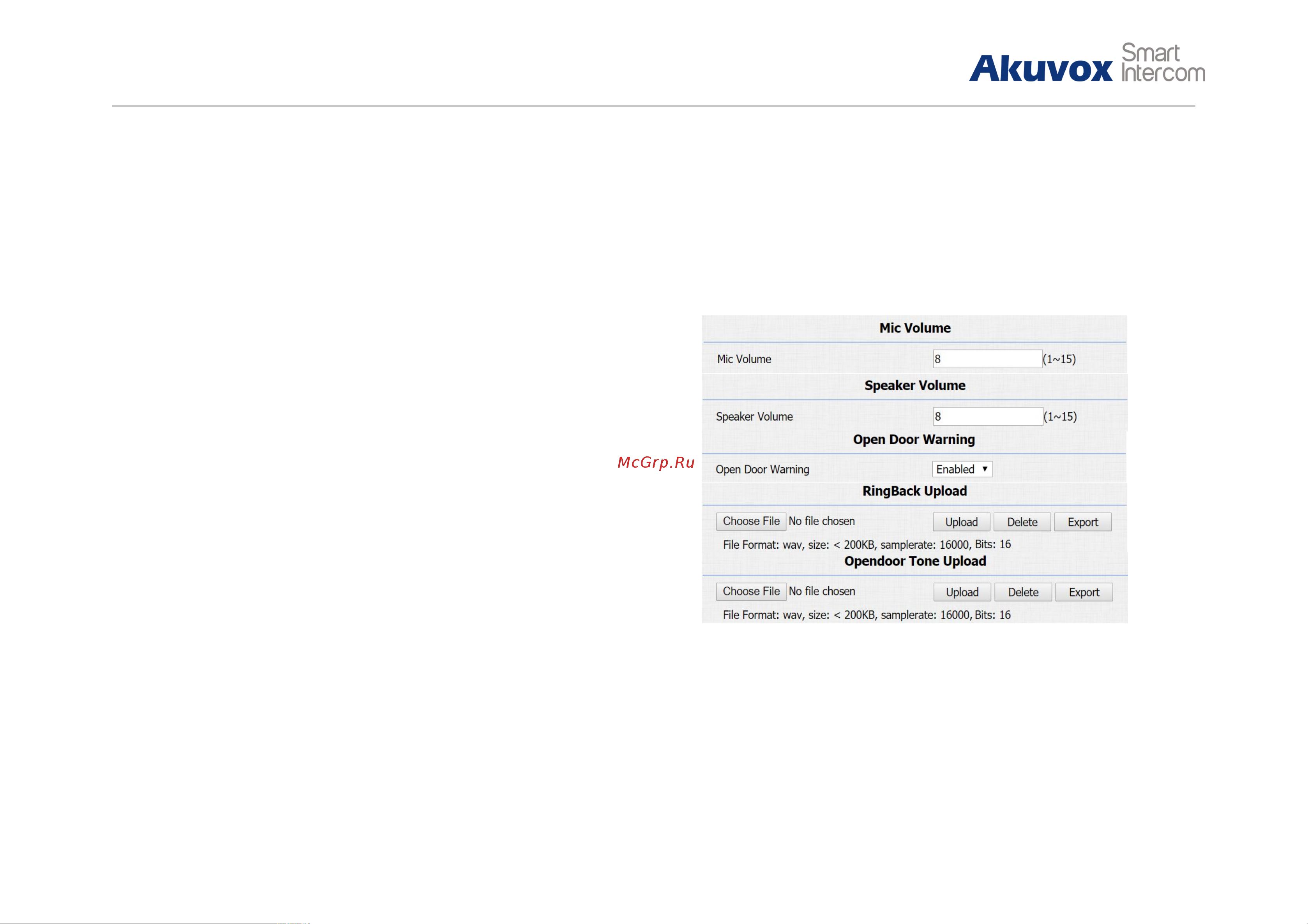 Akuvox R26B Руководство Пользователя онлайн [18/54] 597840