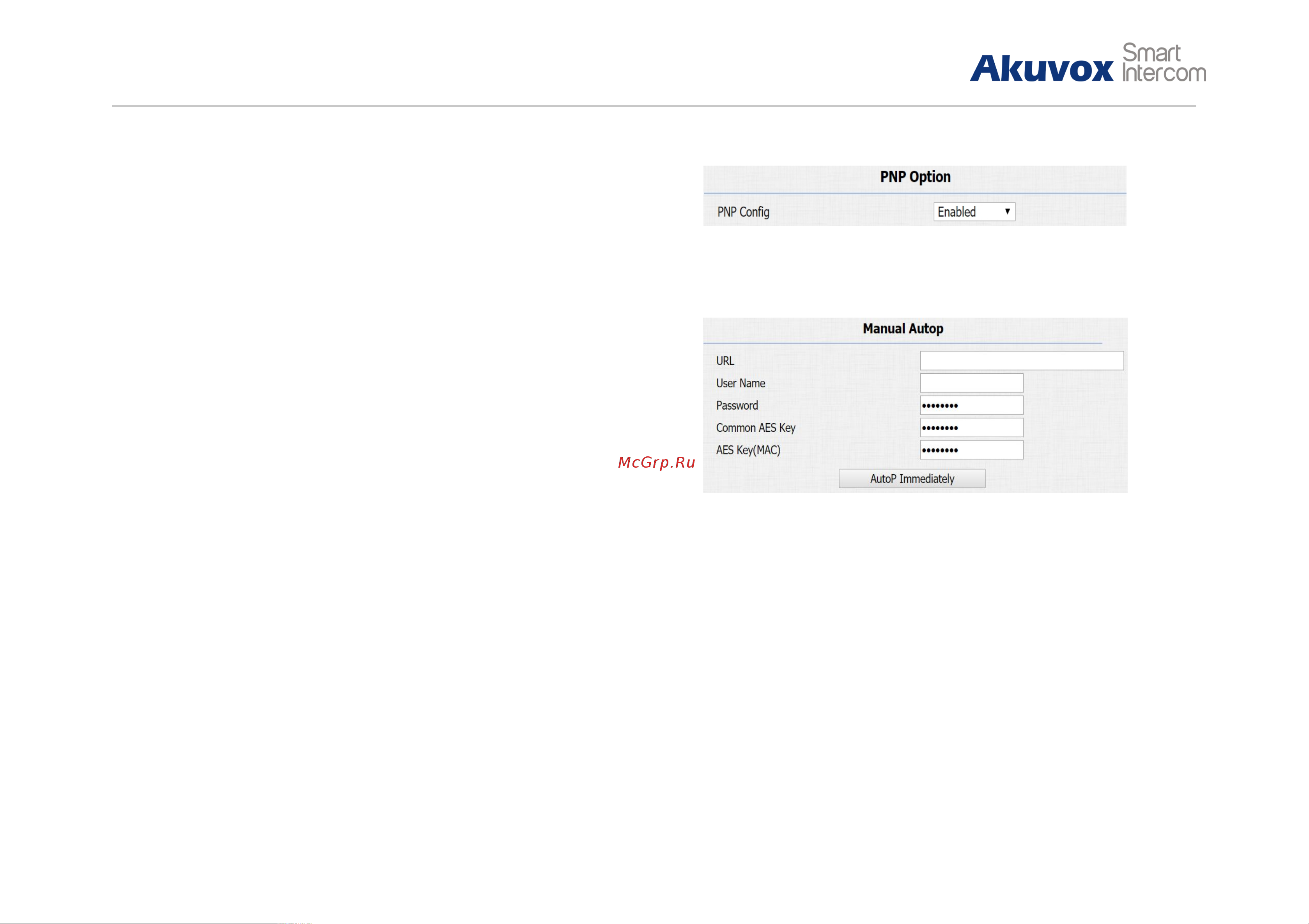 Akuvox R26B [47/54] Autop upgrade