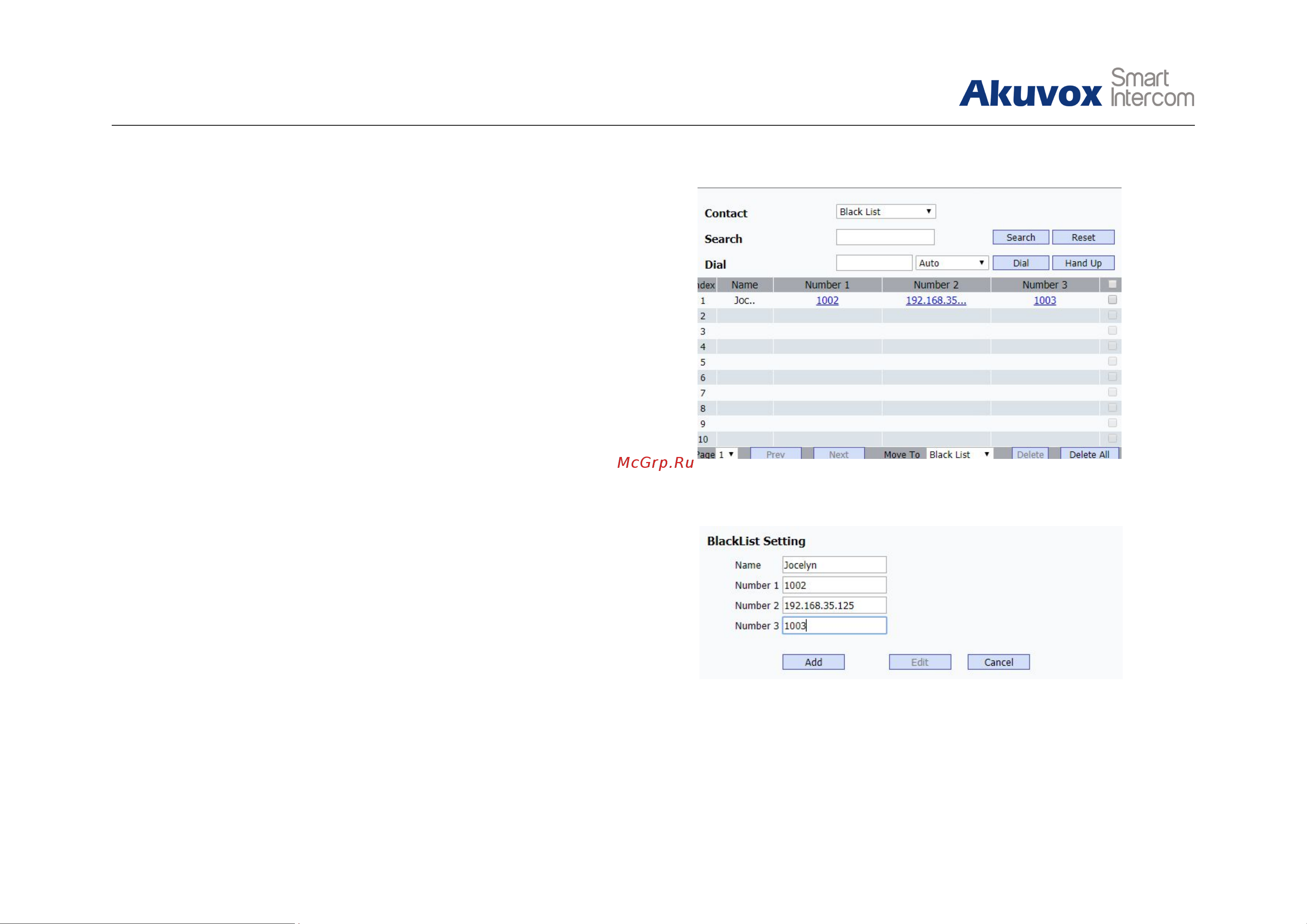 Akuvox IT83A Руководство Пользователя онлайн [42/75] 597851
