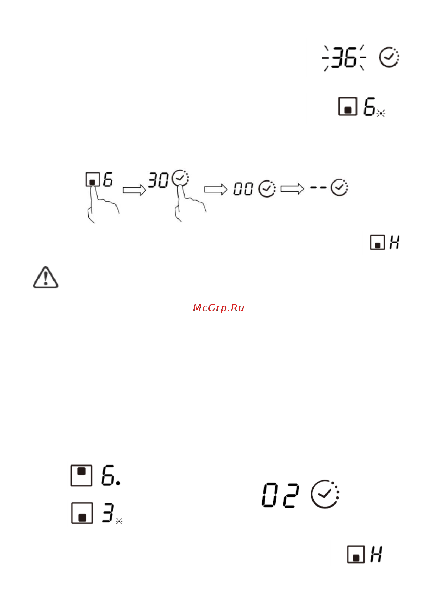 Candy CFIB640RC [250/259] Einstellung des timers zum ausschalten mehr als einer kochzone