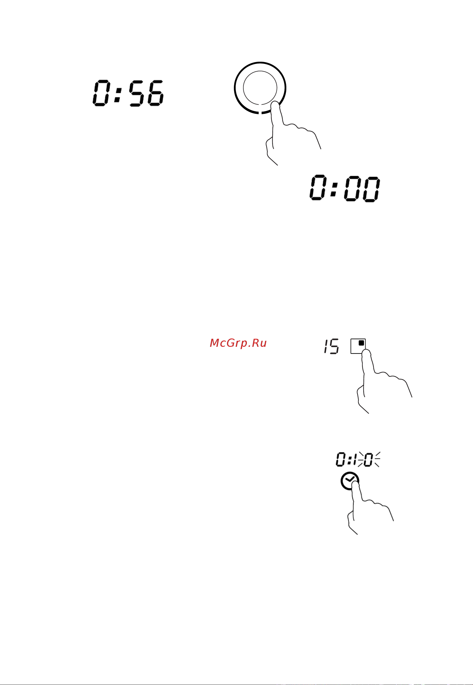 Candy CFIB640RC [21/200] Setting the timer to turn cooking zones off