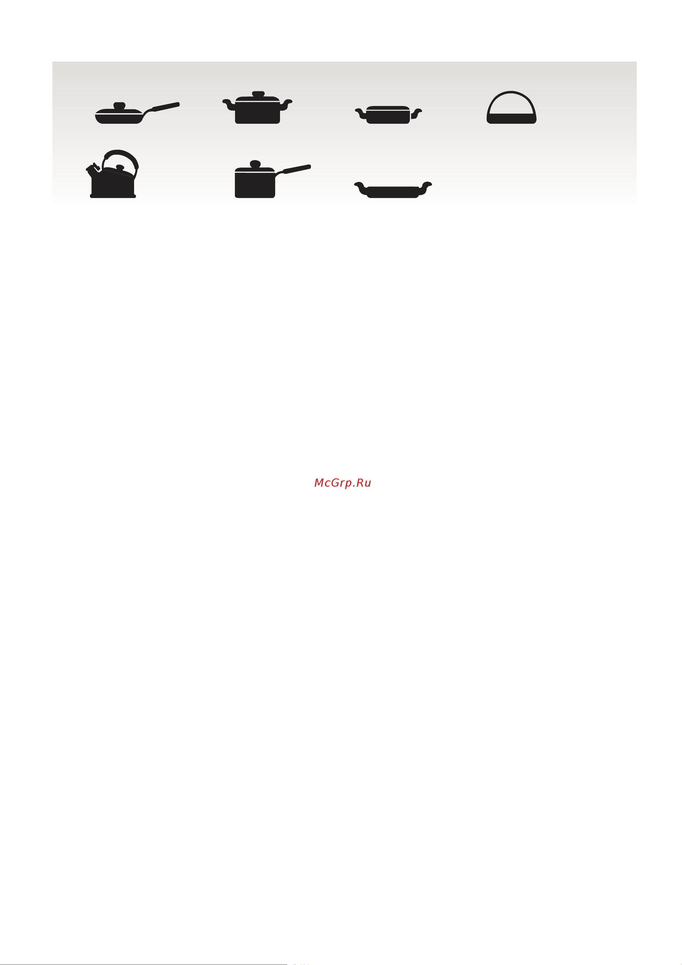 Candy CFID 36 WIFI [26/147] Scegliere i recipienti di cottura