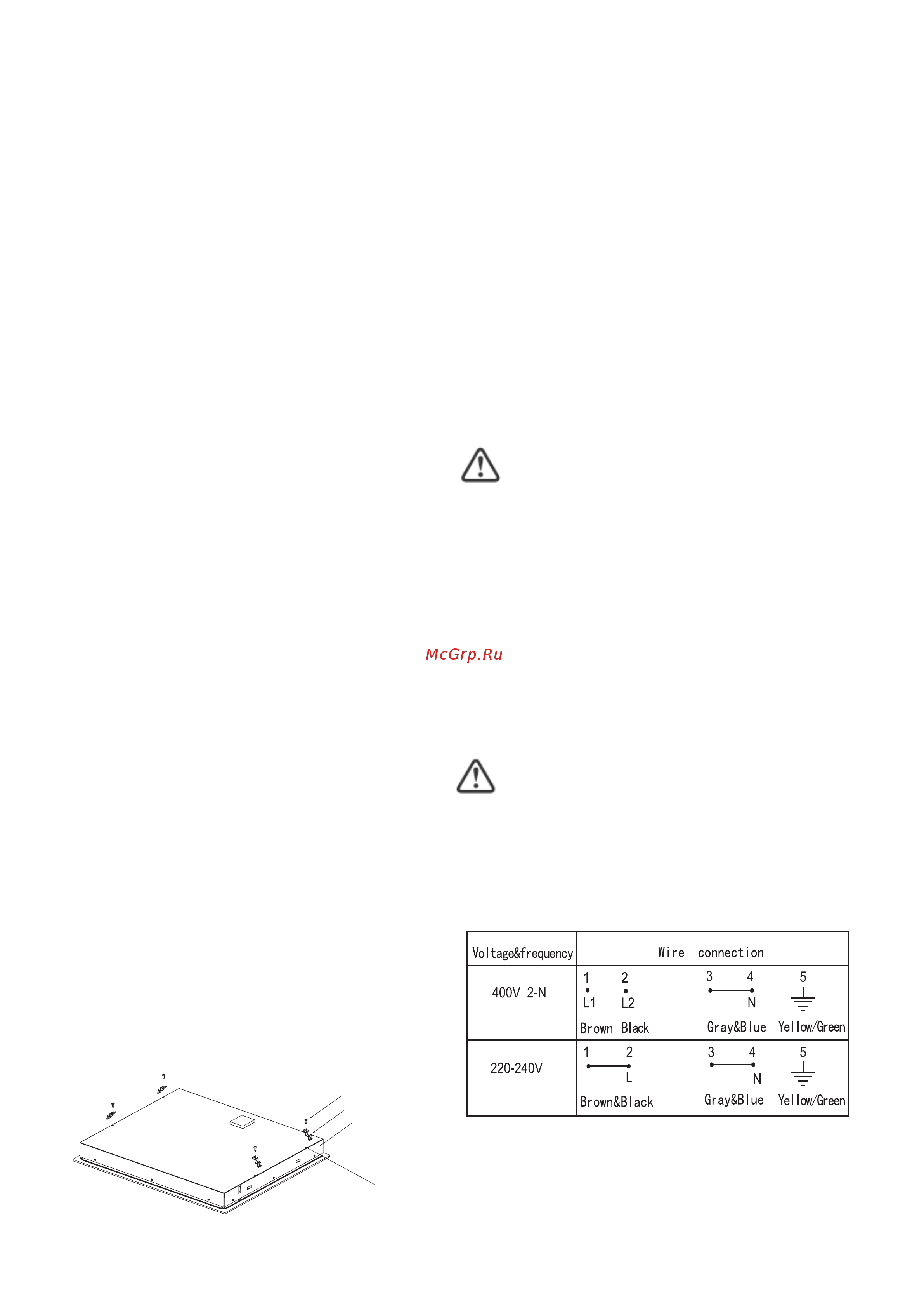 Candy CFID 36 WIFI [6/147] The domestic wiring system is suitable