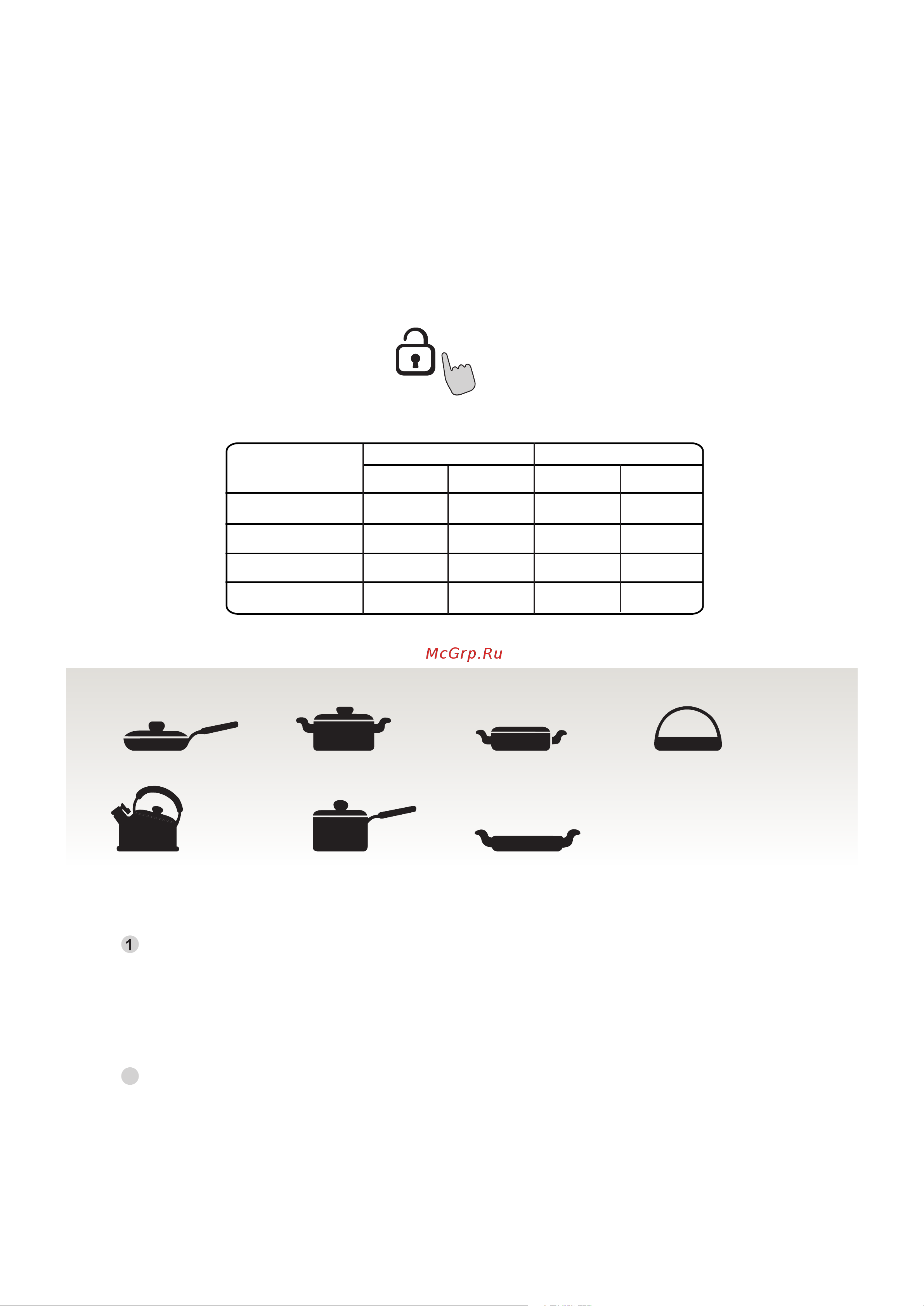 Candy CIE633B3/1 [6/131] Selection of cooking vessels