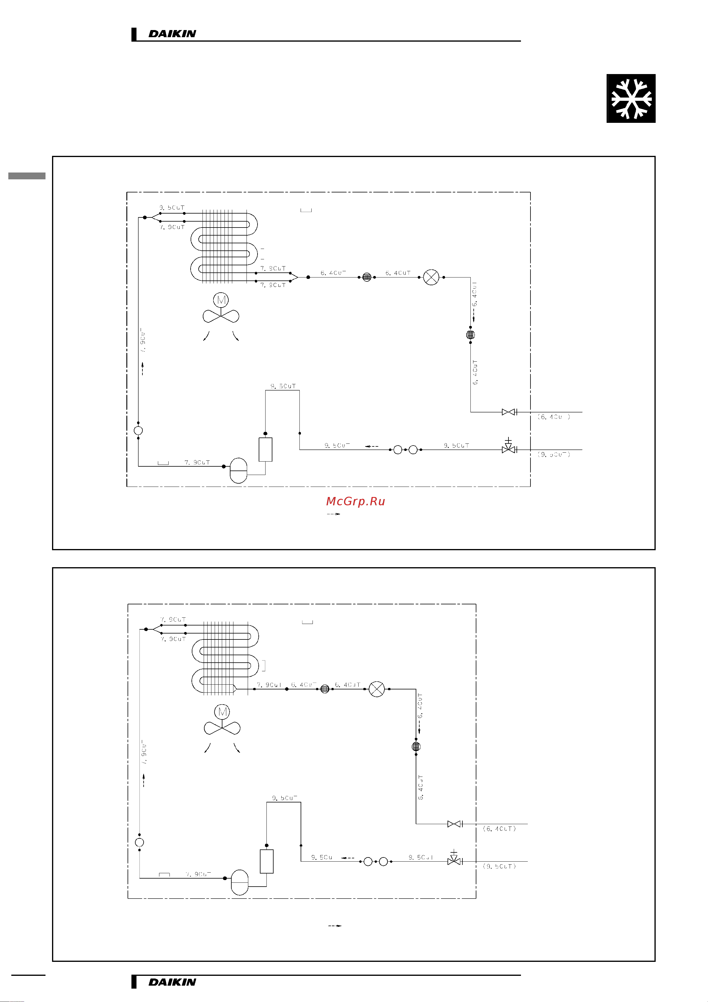 Daikin RS60BVMB [12/20] Схемы холодильного контура
