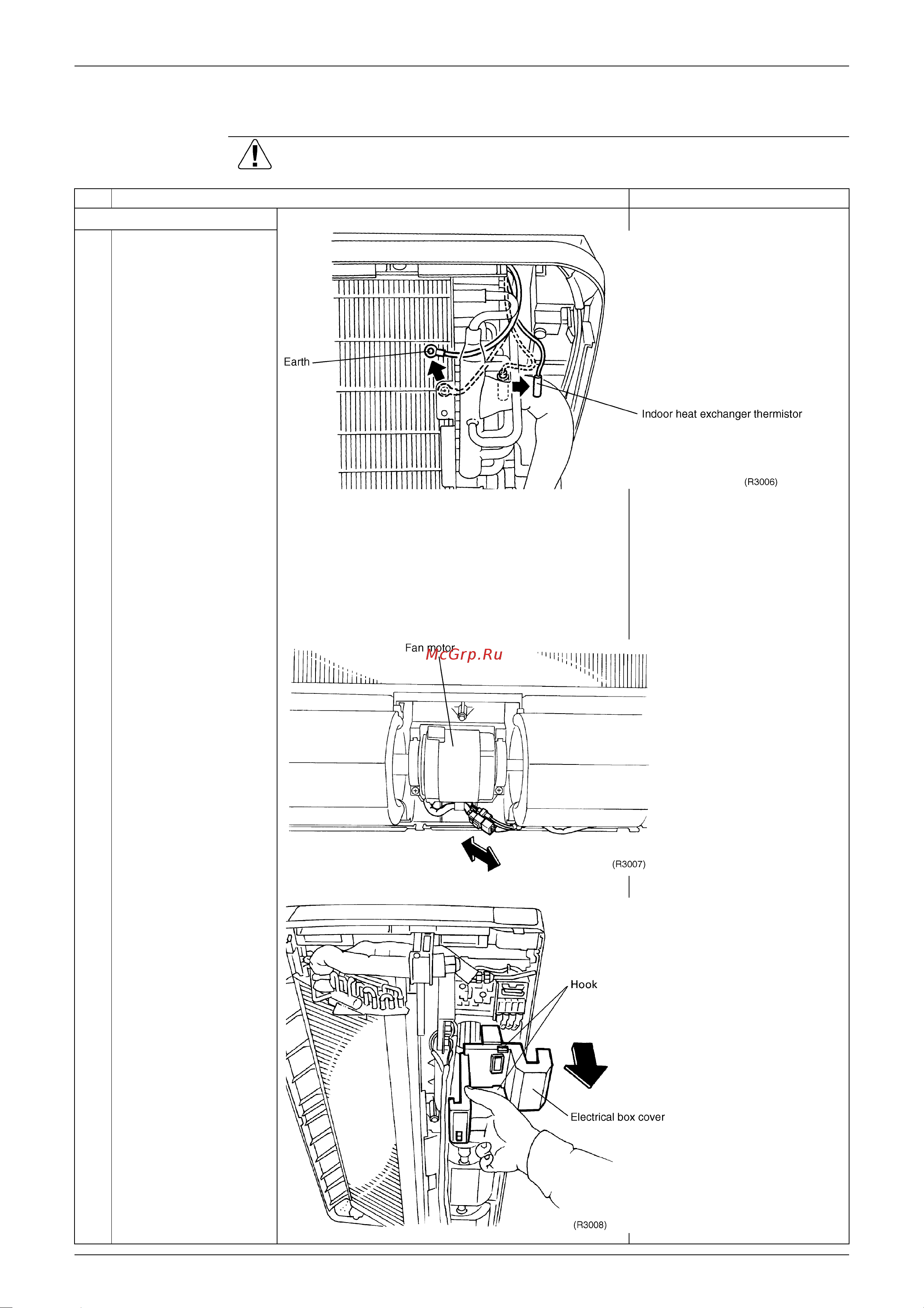 Daikin RXS50BVMB [130/178] Removal of the electrical box pcb