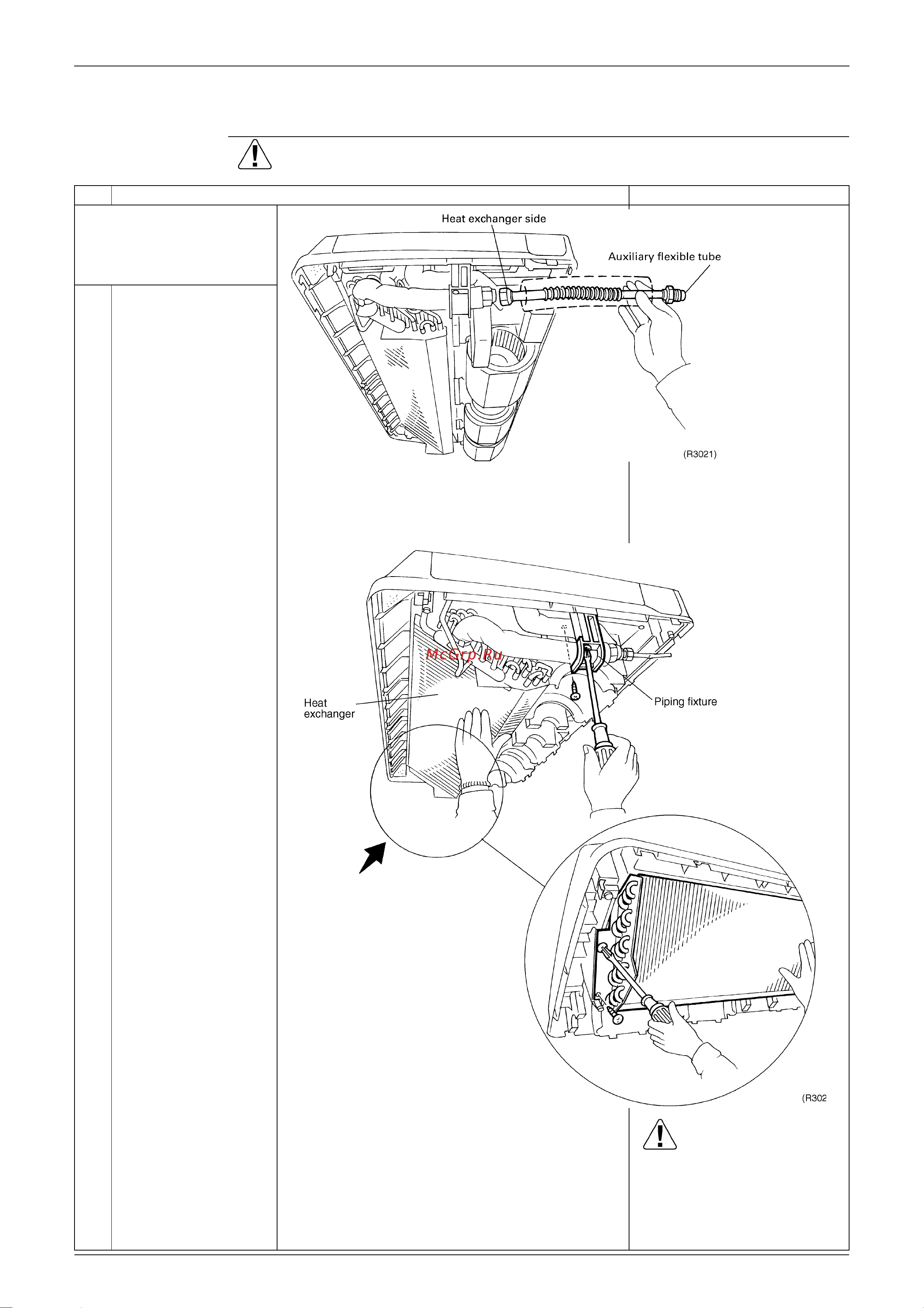 Daikin RXS50BVMB [135/178] Removal of the heat exchanger