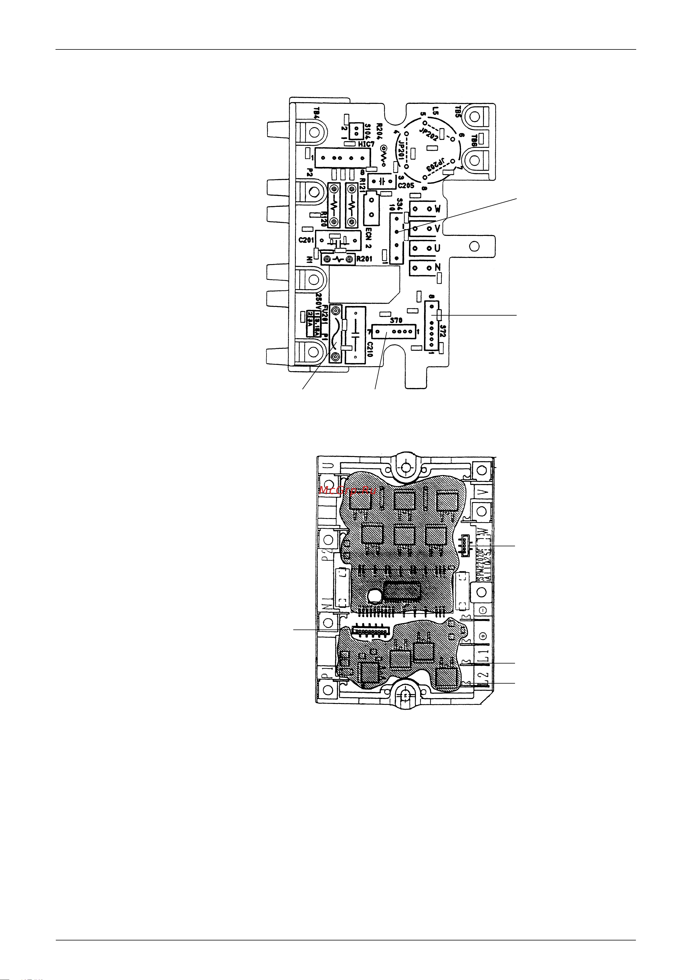 Daikin RKS50BVMB [23/178] Printed circuit board connector wiring diagram