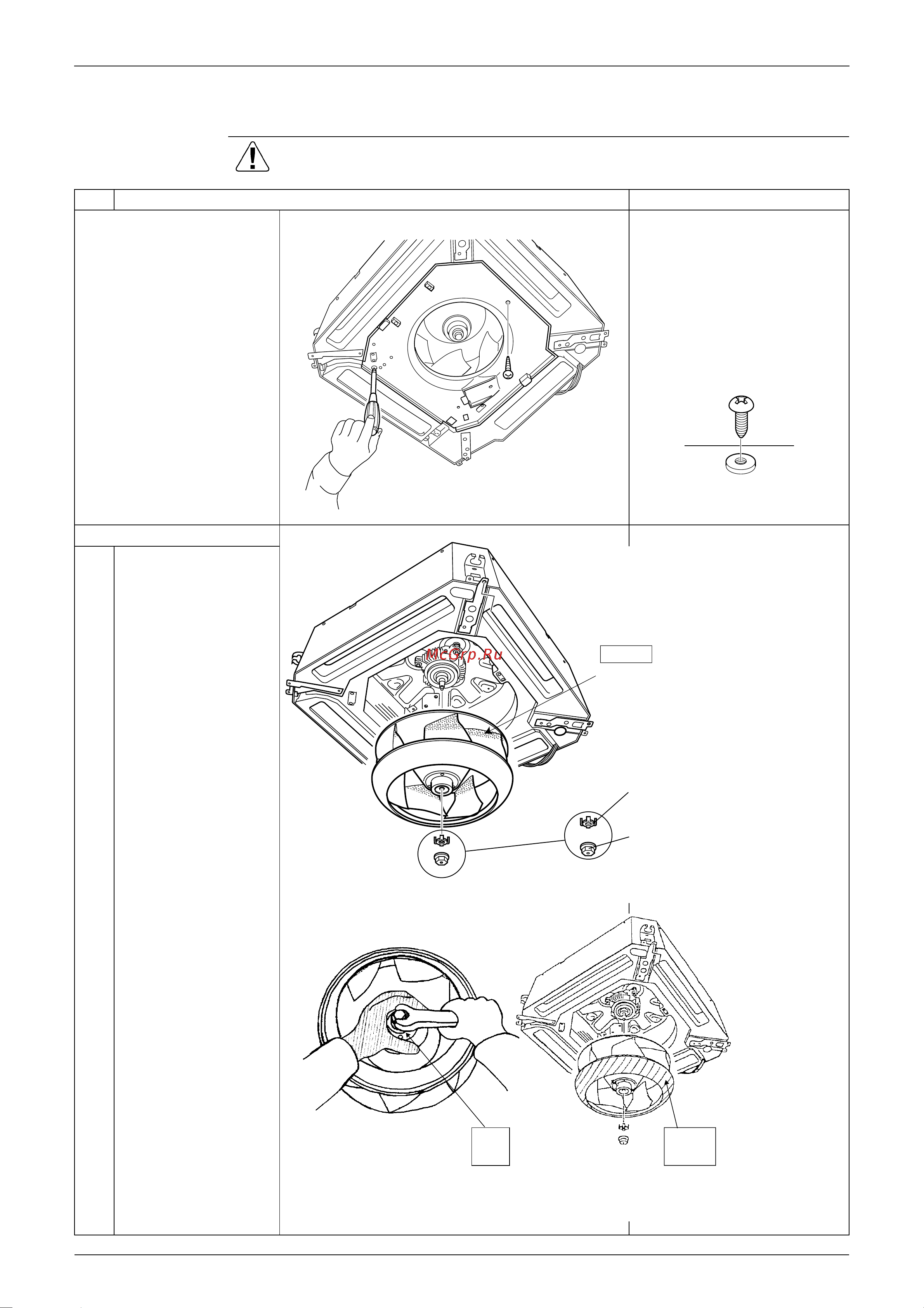 Daikin FHQ35BUV1B [249/340] Removal of fan rotor and fan motor