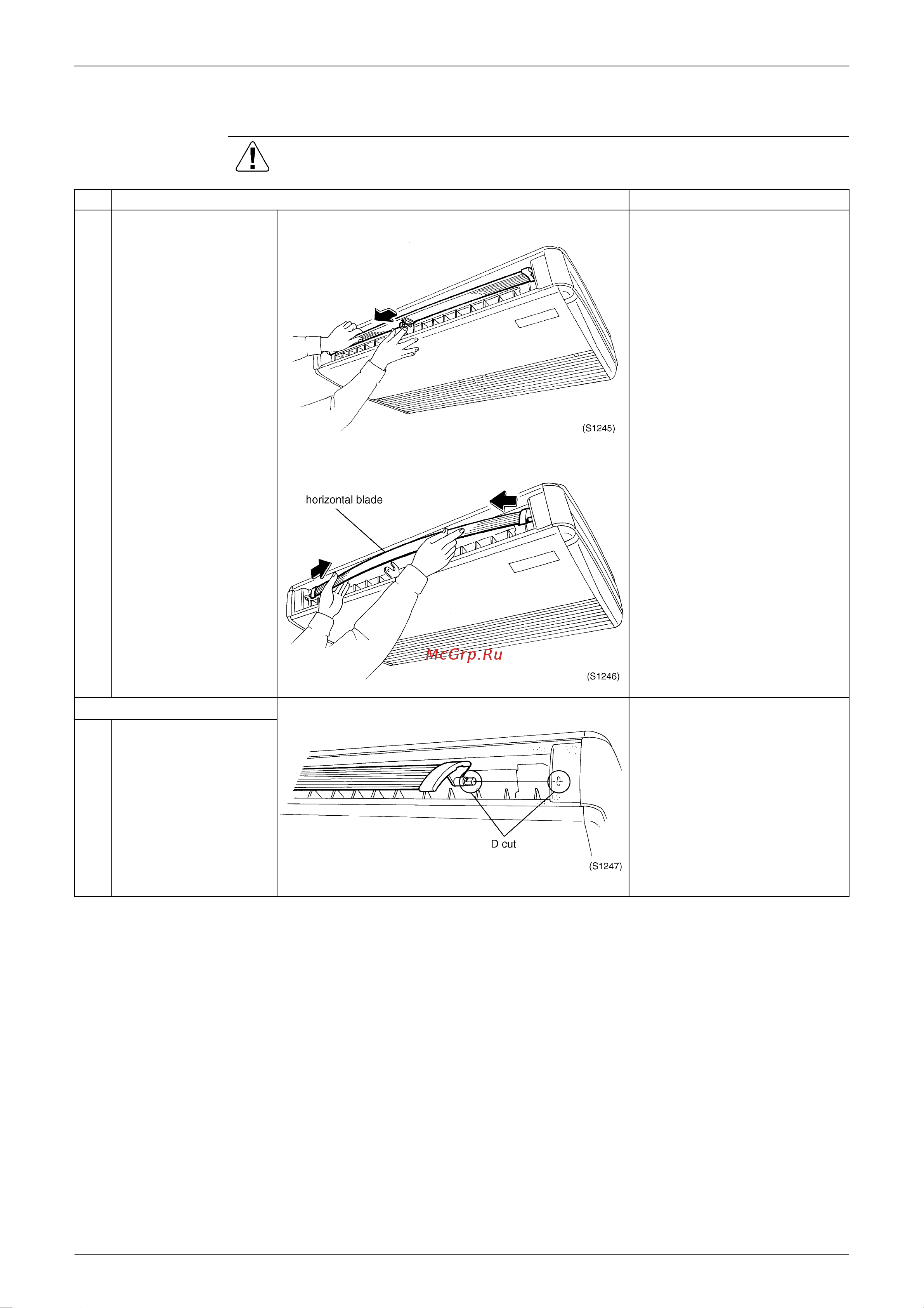 Daikin FHQ100BUV1B [269/340] Removal of horizontal blade
