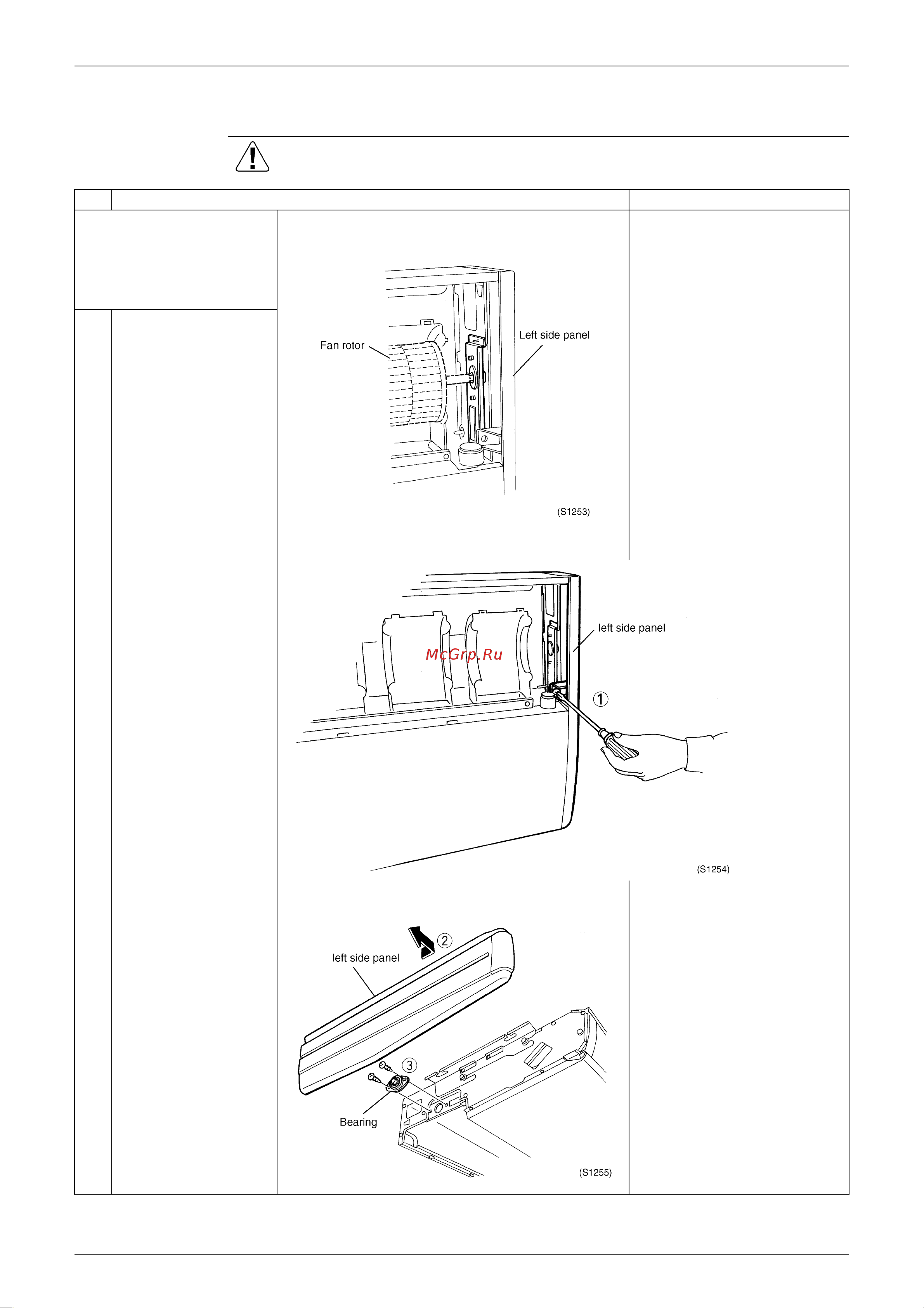 Daikin FHQ35BUV1B [272/340] Removal of fan bearing