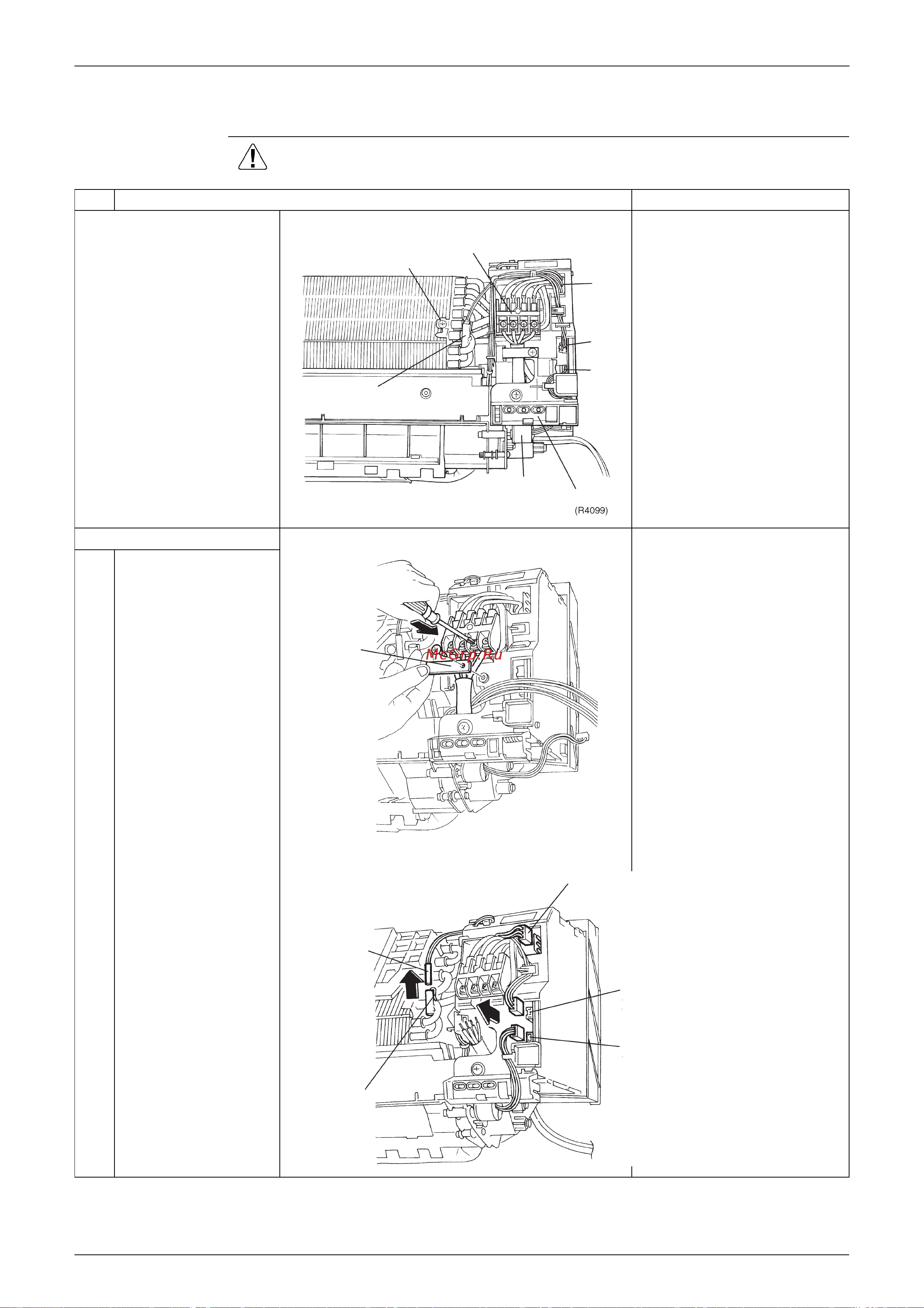 Daikin RKS20C2VMB [165/246] Removal of electrical box pcb and swing motor