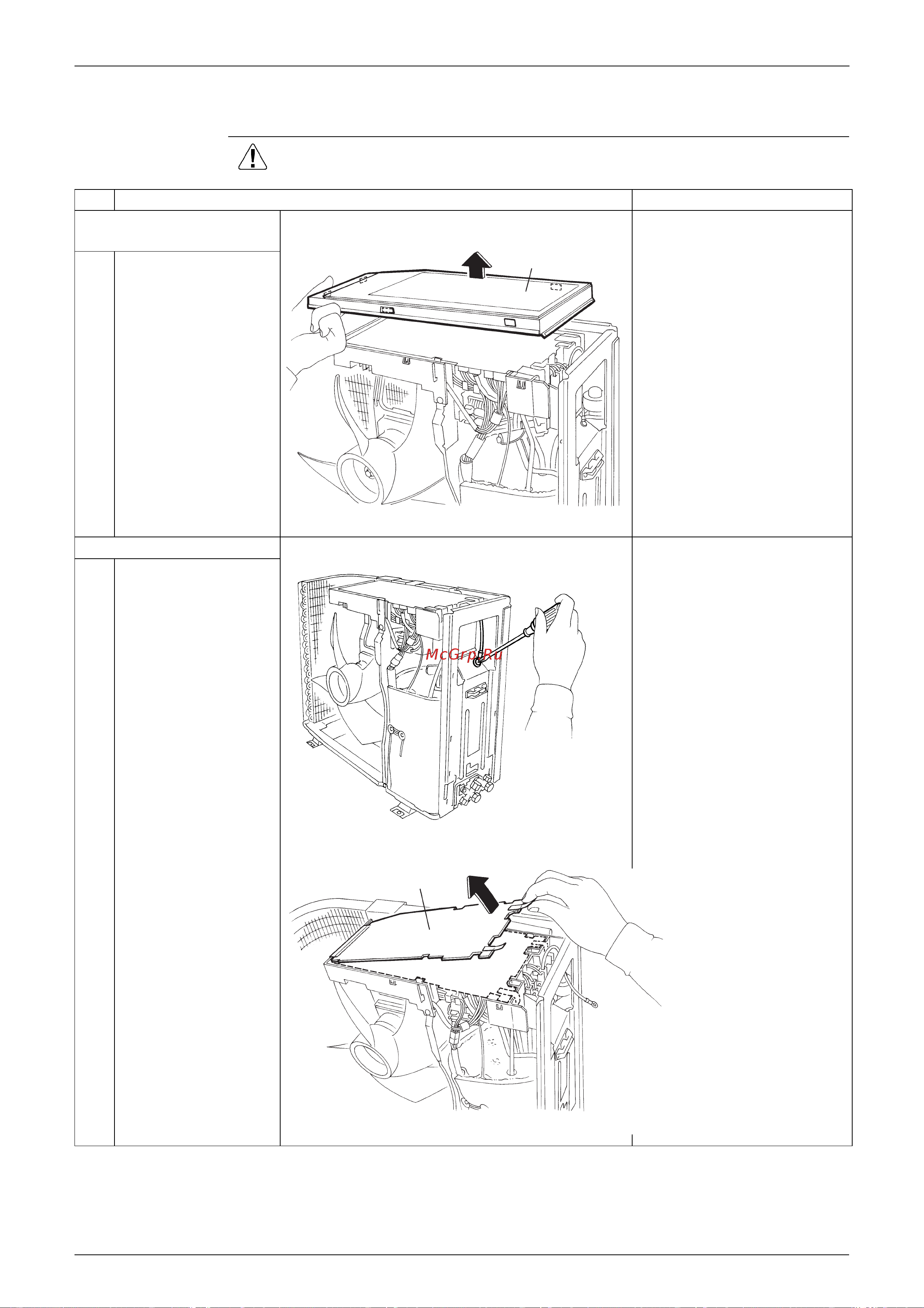 Daikin RXS35C2VMB [203/246] Removal of pcb and electrical box