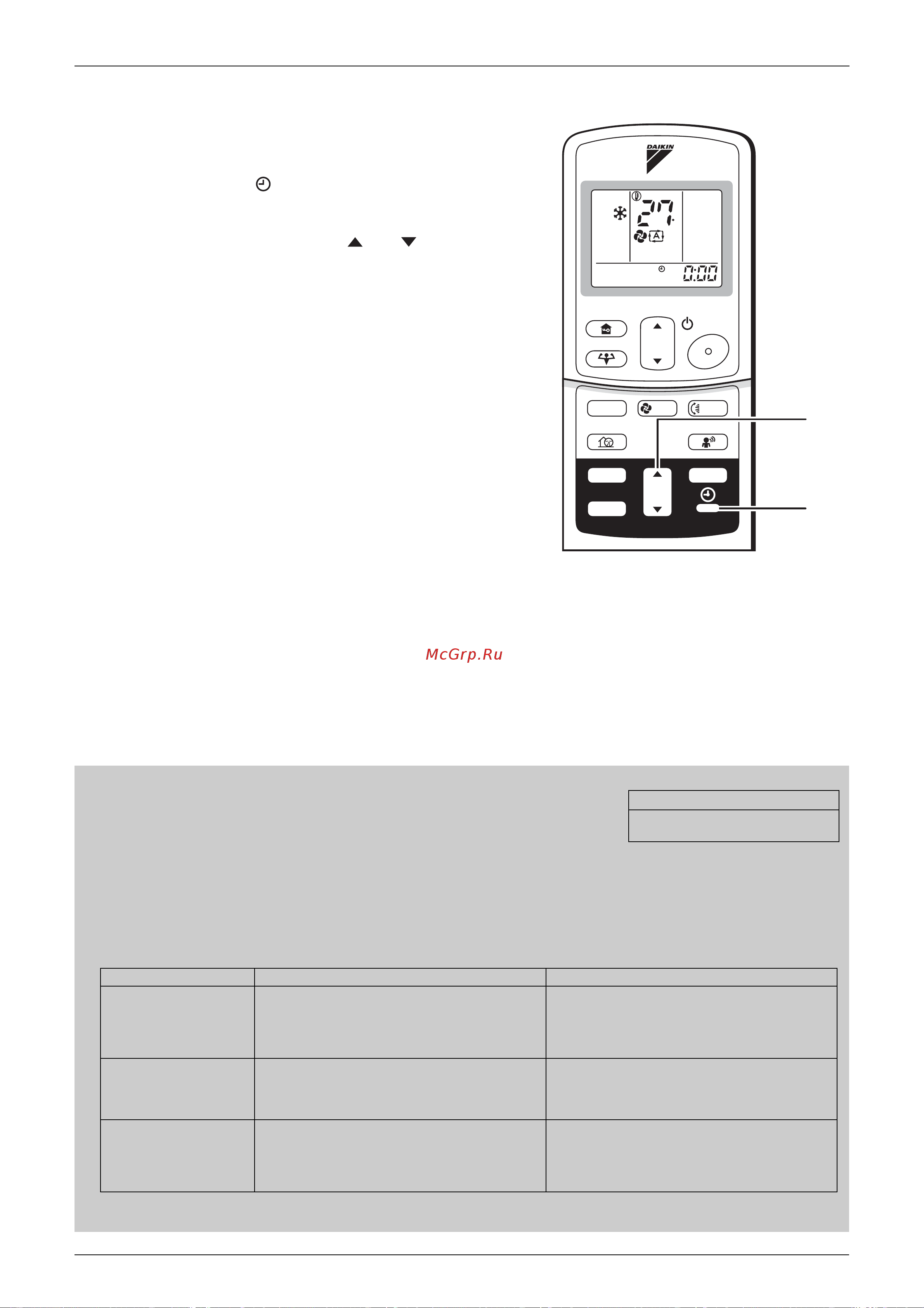 Daikin RKS25CVMB [91/246] To set the clock