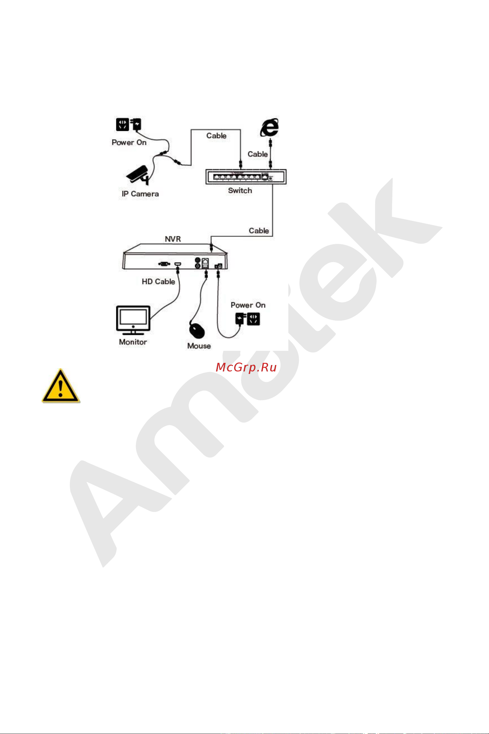 АМАТЕК AR-N941F/4P [18/222] Глава 4 запуск nvr