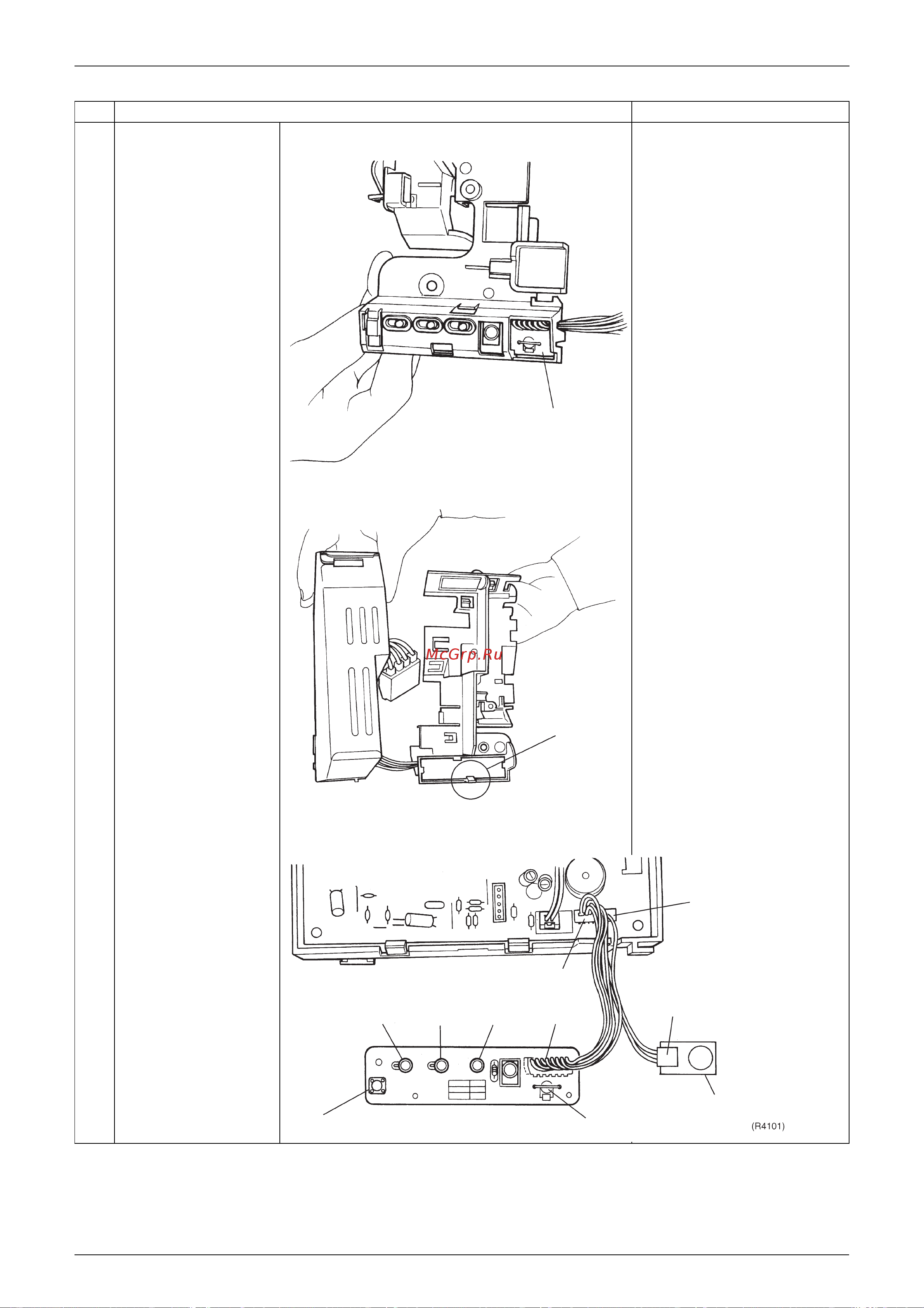 Daikin RYN20CVMB [169/246] Disengage the four knobs on the back of the signal receiver pcb