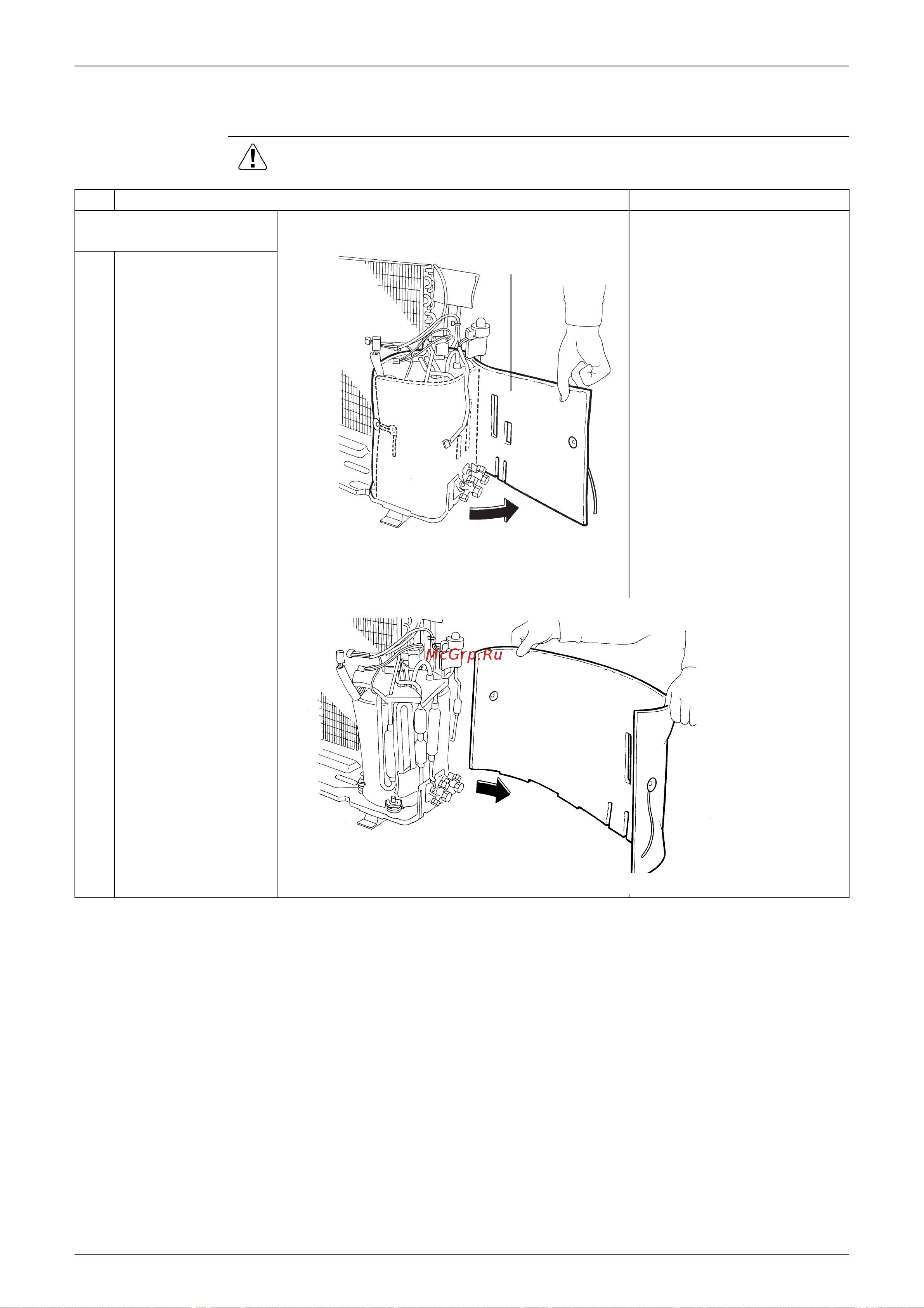 Daikin ARXH25CVMB [216/246] Removal of sound insulation pad