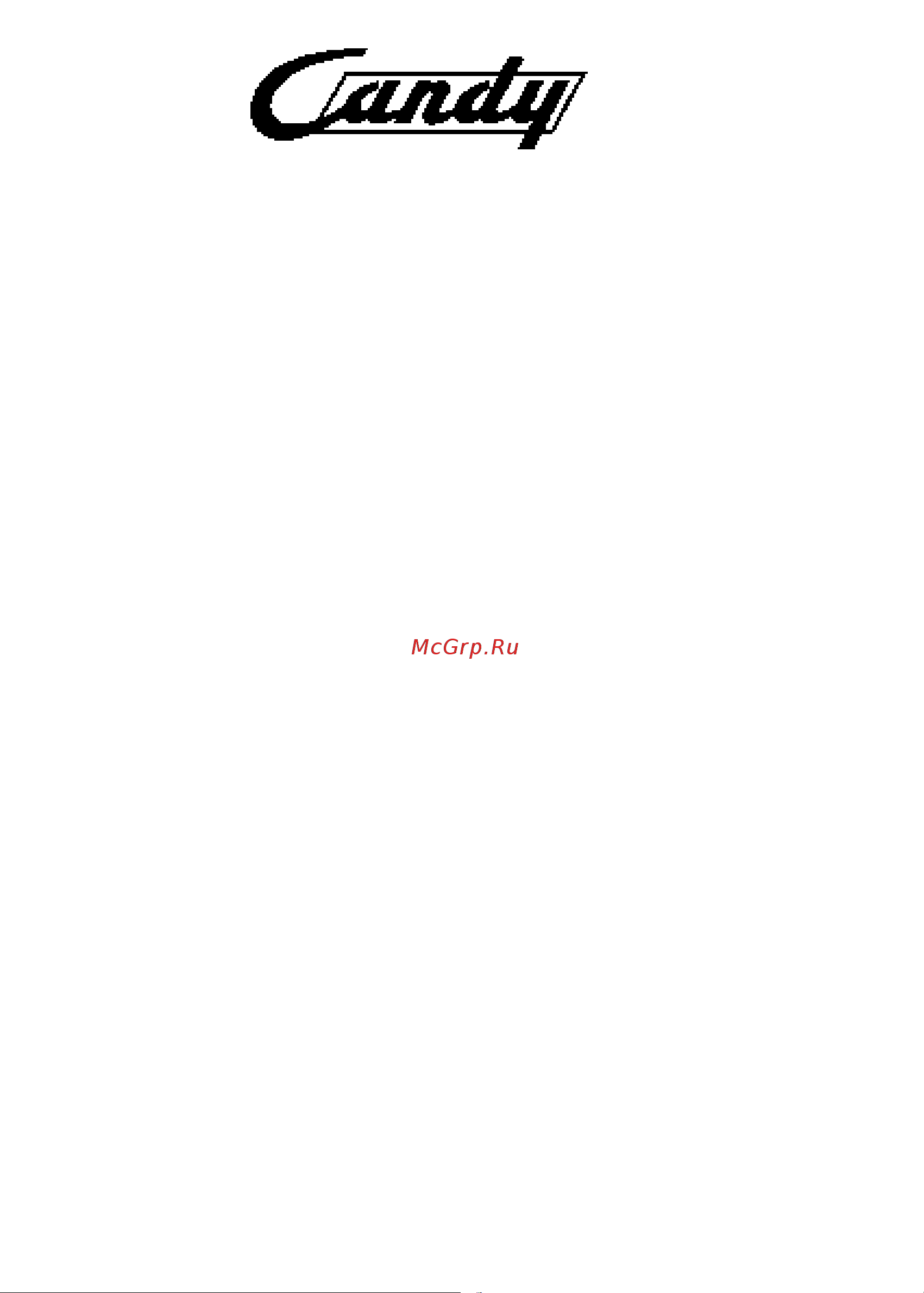 Candy PC PVS606HLN Инструкция по эксплуатации EN онлайн