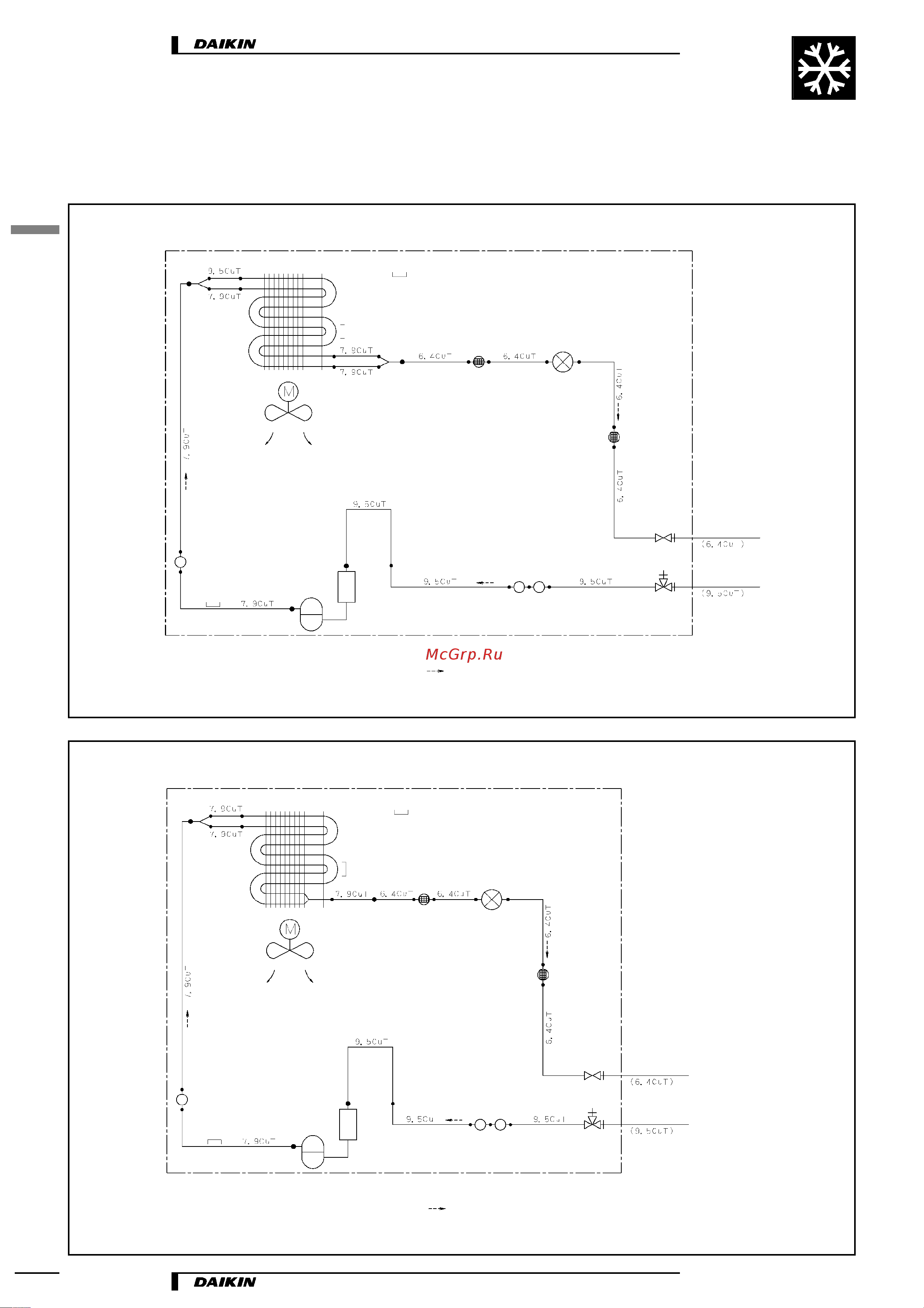 Daikin RKH20CVMB [8/13] Схемы холодильного контура