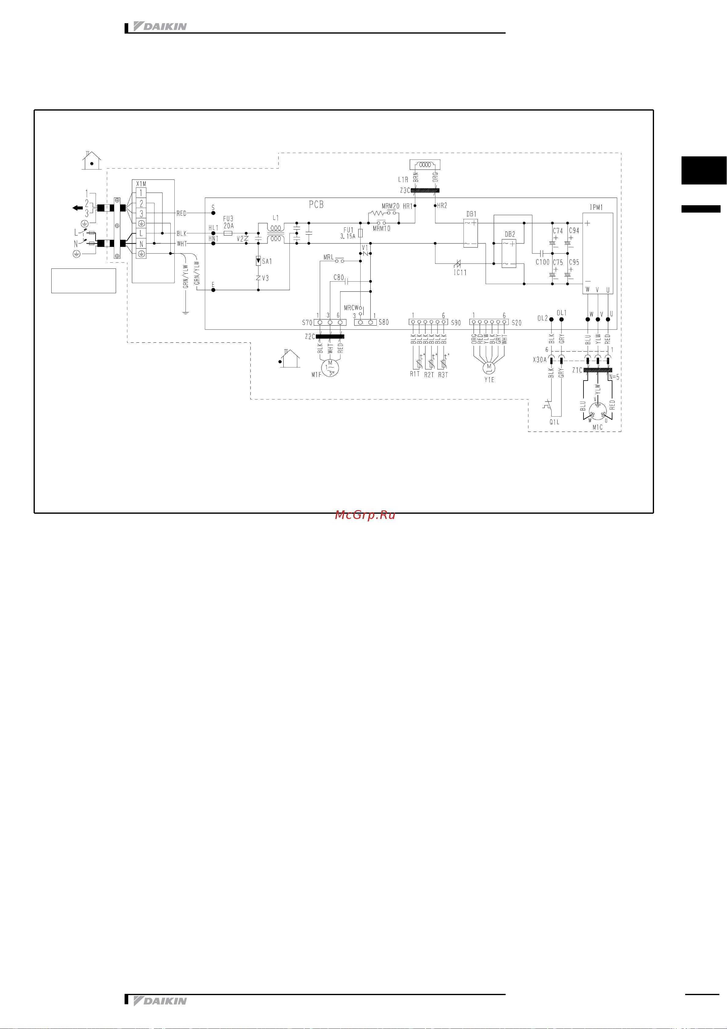 Daikin RKH20CAVMB [12/33] Wiring diagram