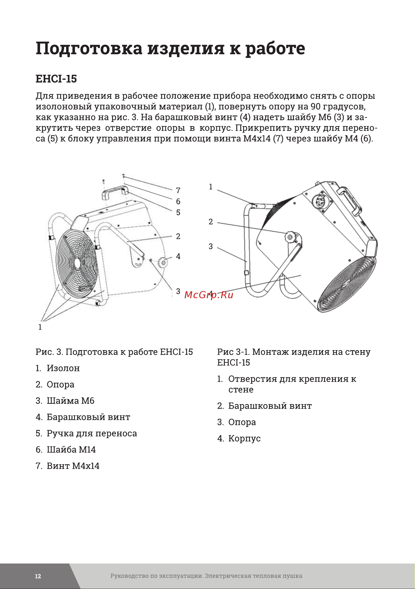 Gigant EHCI-24 [12/24] Подготовка изделия к работе