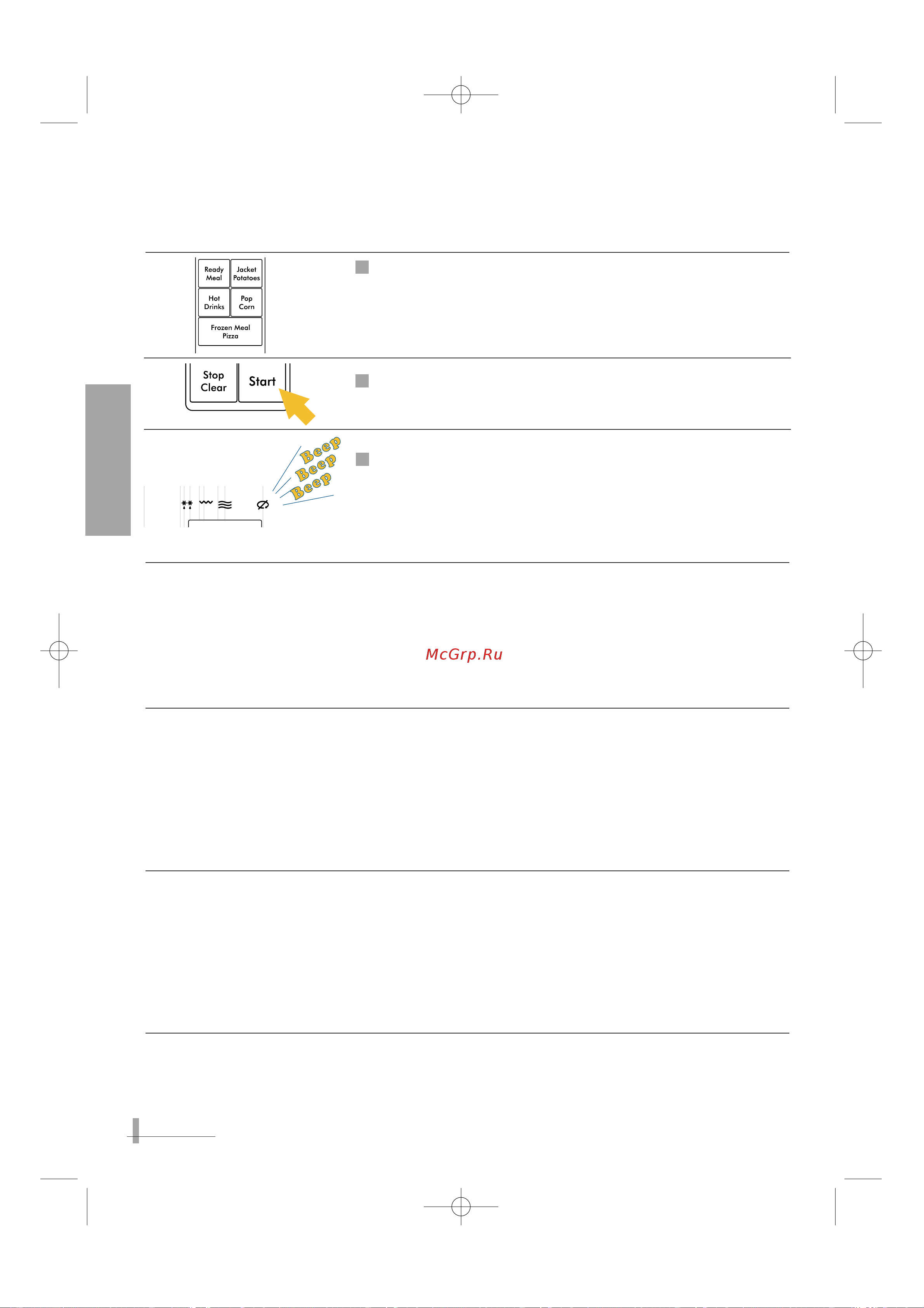 Candy MIC 302 EX [11/22] Recalling the pre memorised recipes automatic function keys