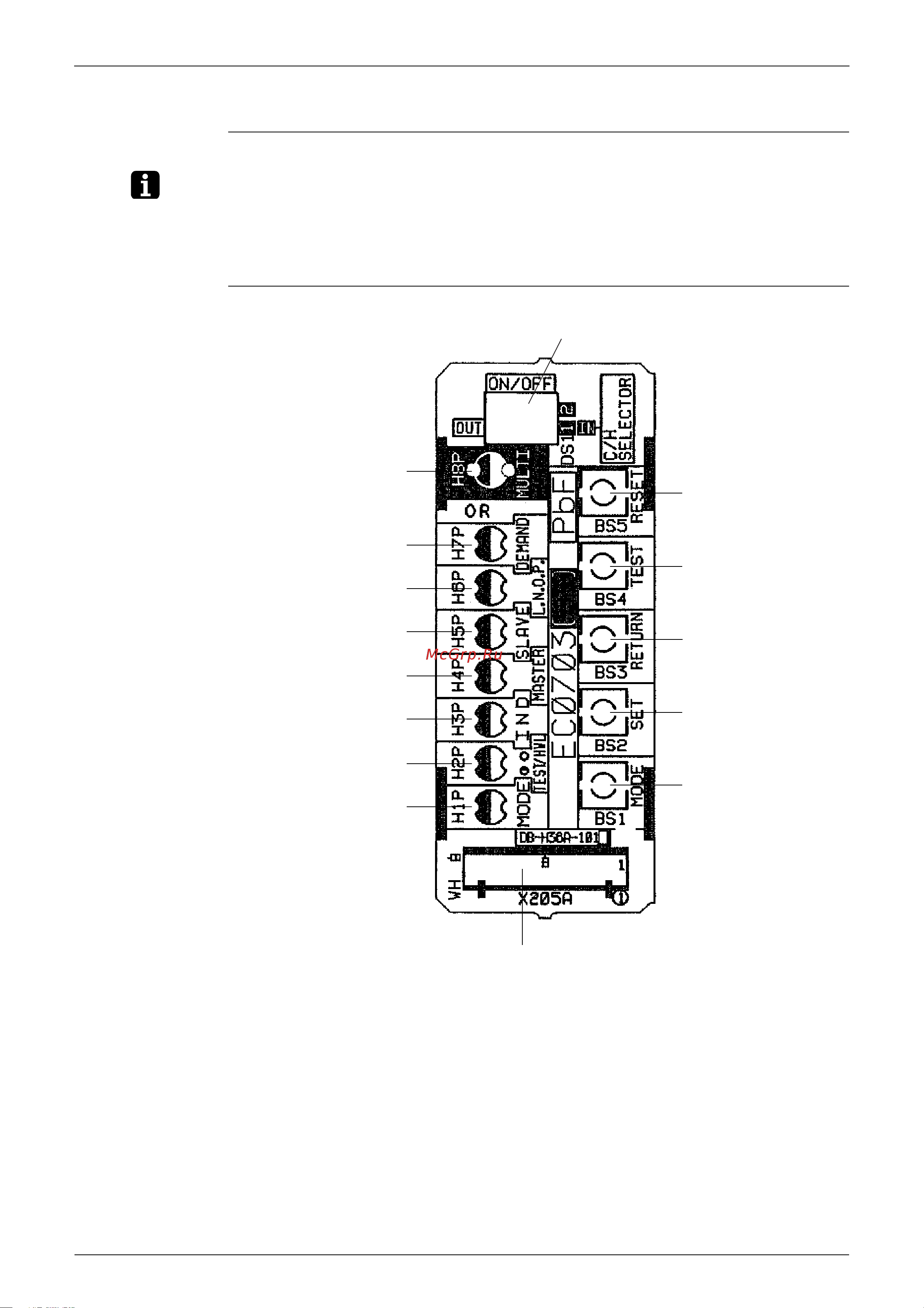 Daikin CTXG50EV1BS [37/393] Service pcb a2p